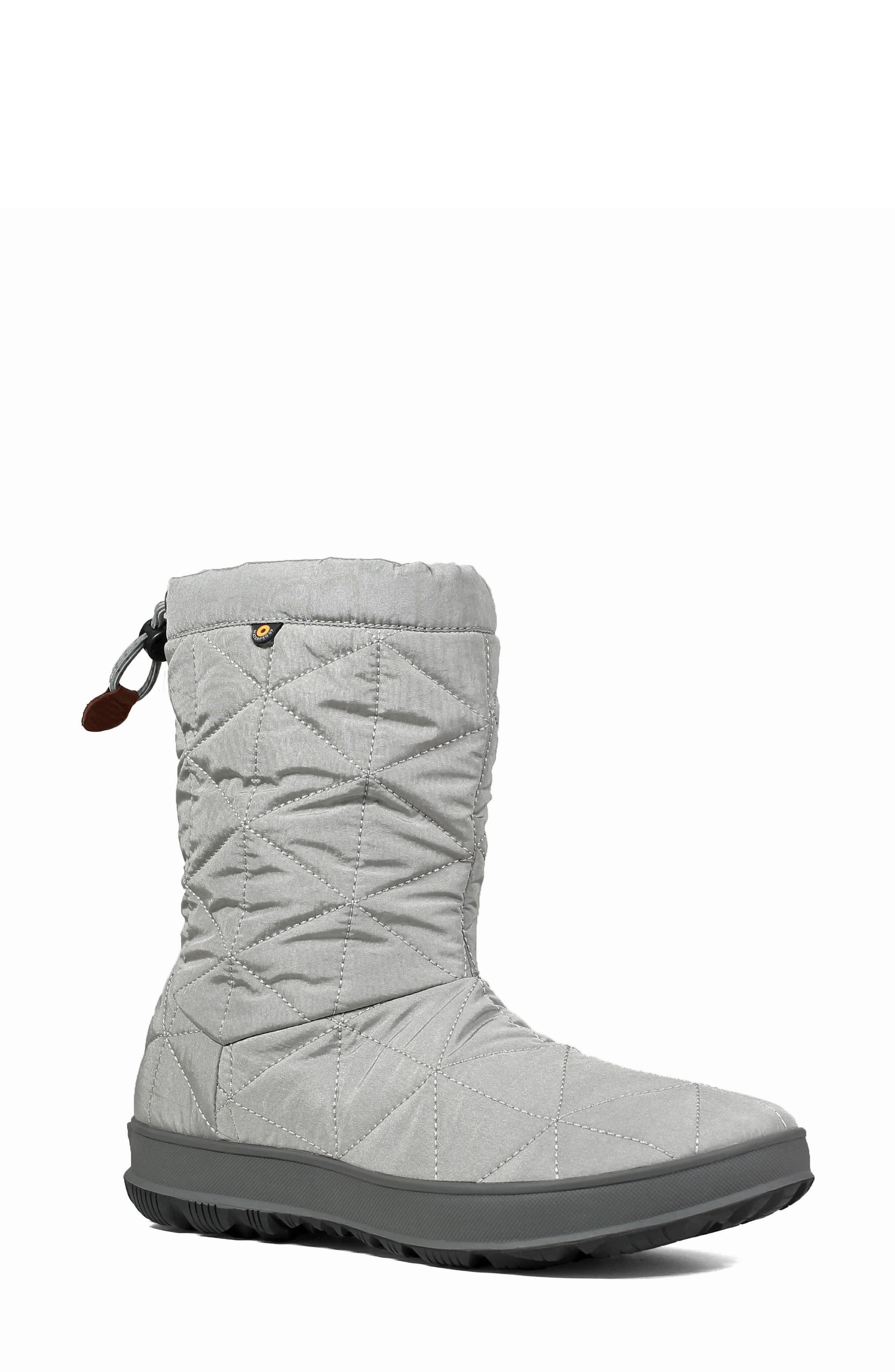 Bogs Mid Snowday Waterproof Bootie, Grey