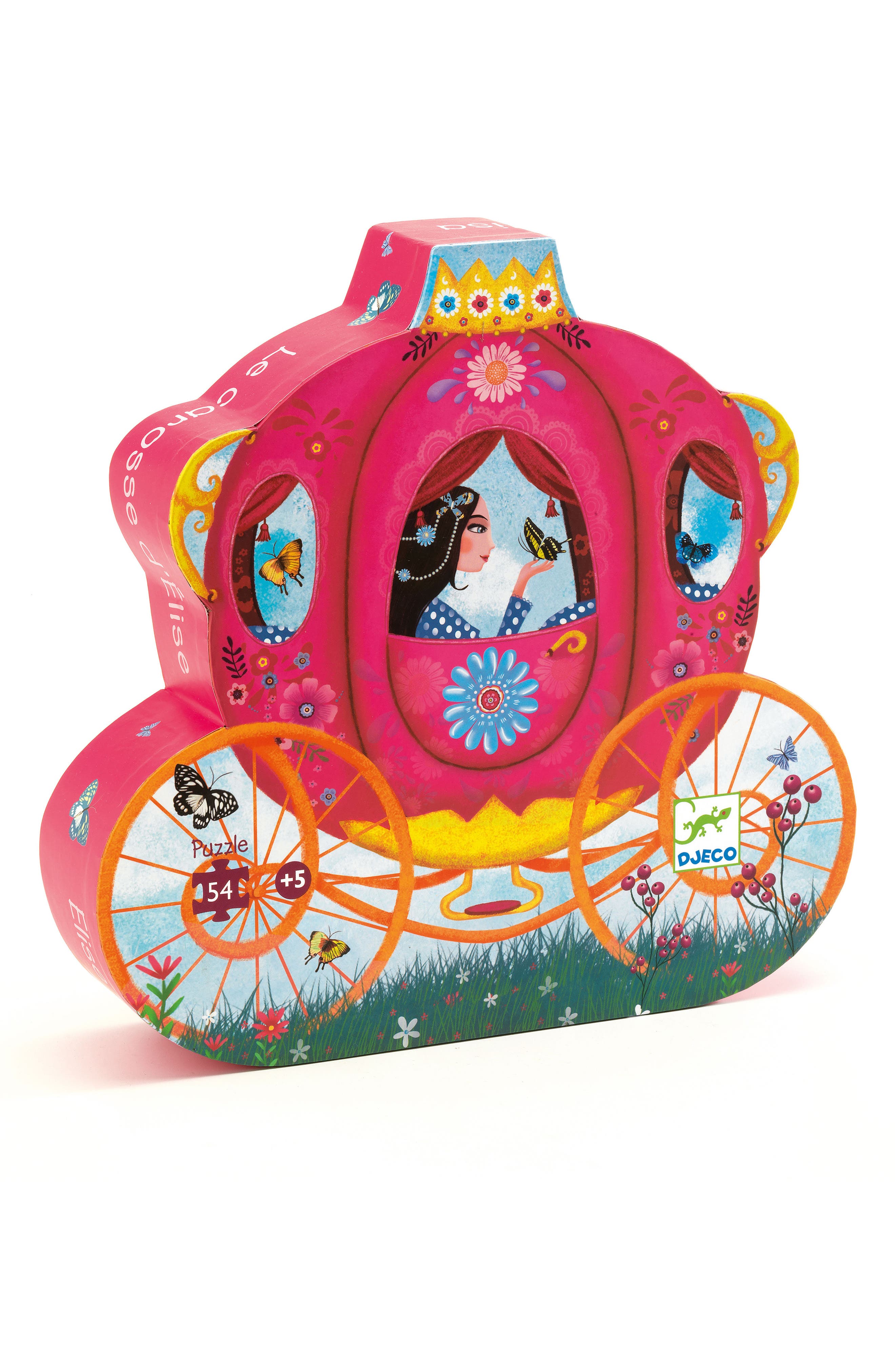 Girl's Djeco Silhouette Puzzles Elise's Carriage 54-Piece Puzzle