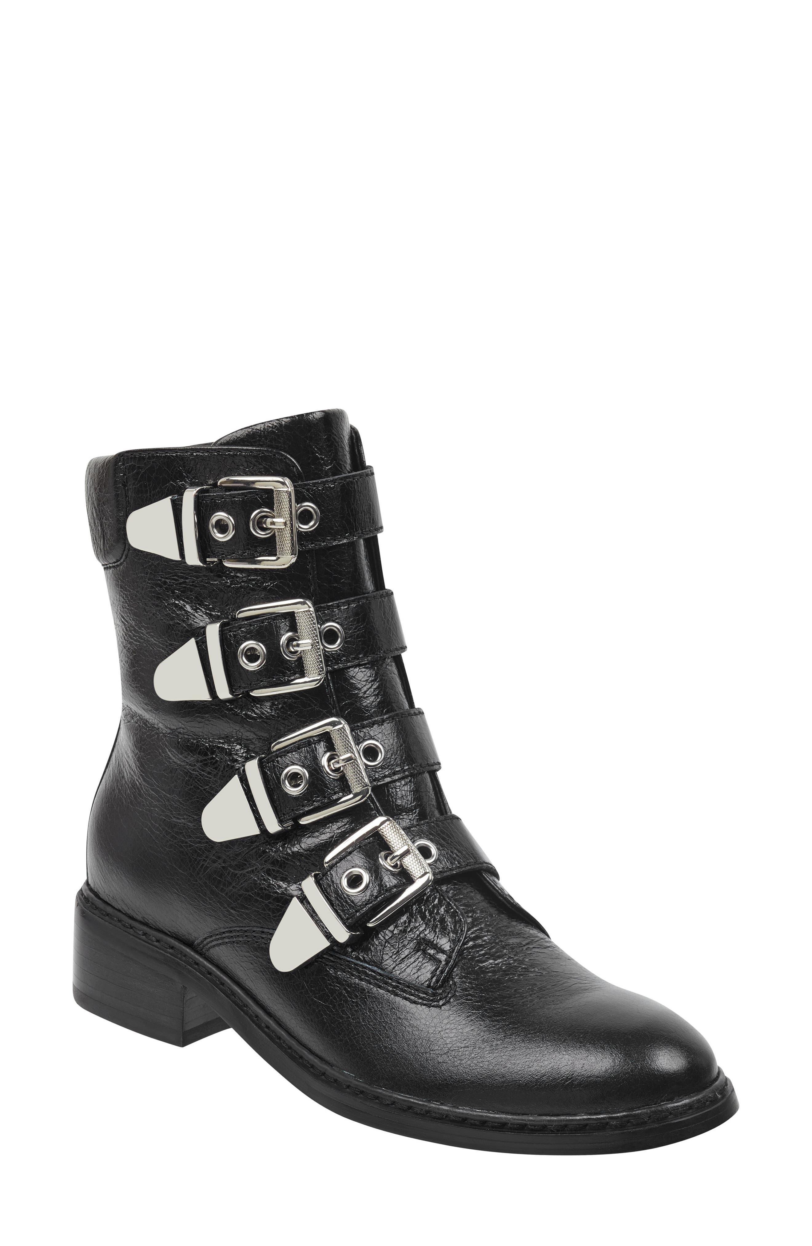 Marc Fisher Ltd Diante Buckle Bootie, Black