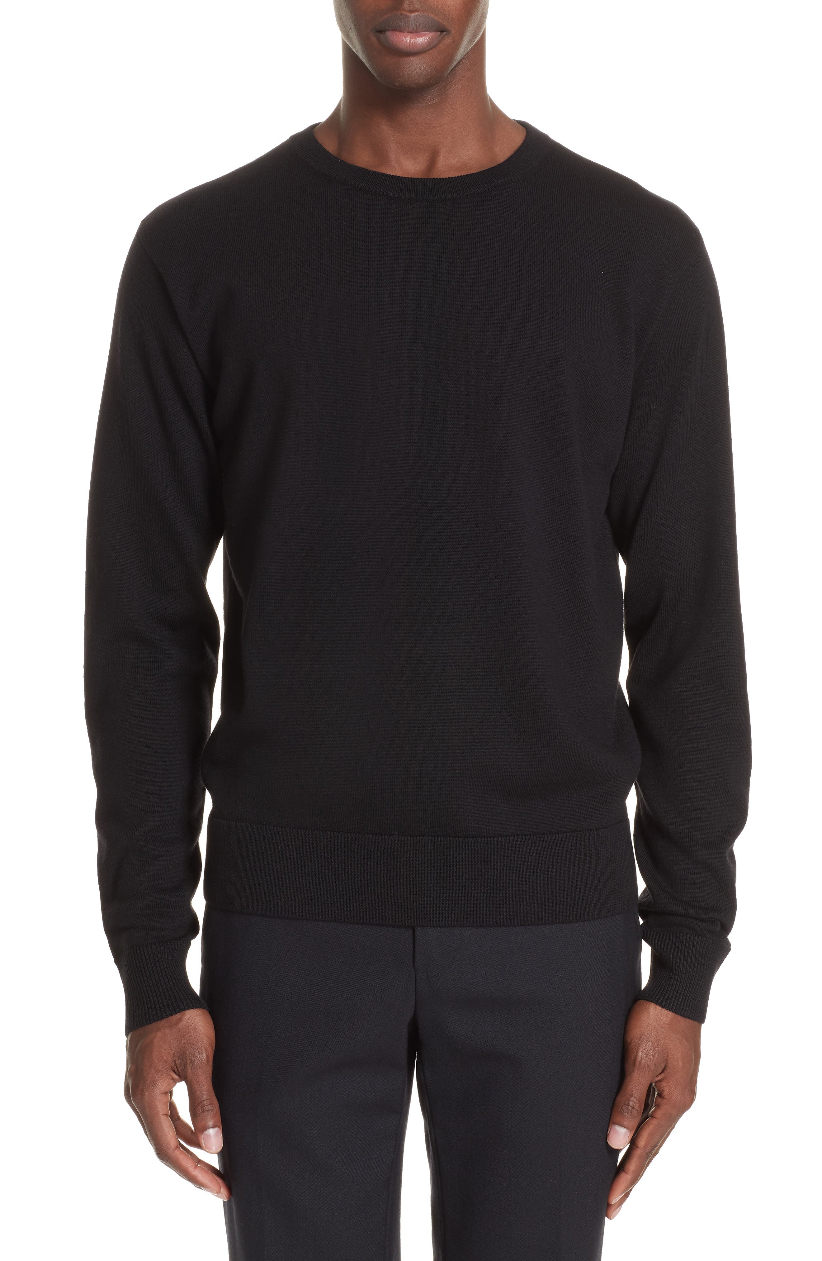 Dries Van Noten Midday Merino Wool Sweater, Black