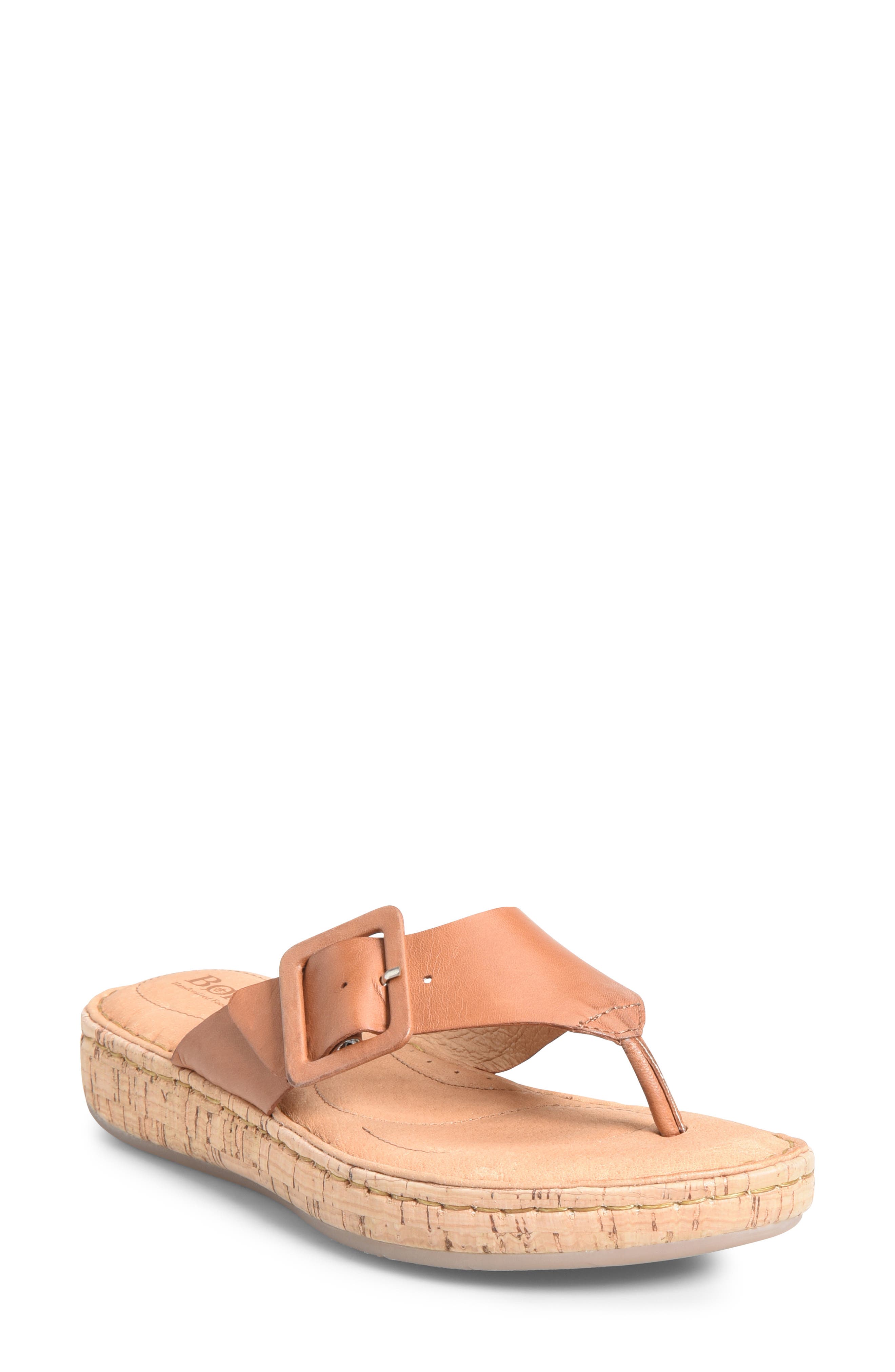 B?rn Fort Pierre Buckle Flip Flop, Brown