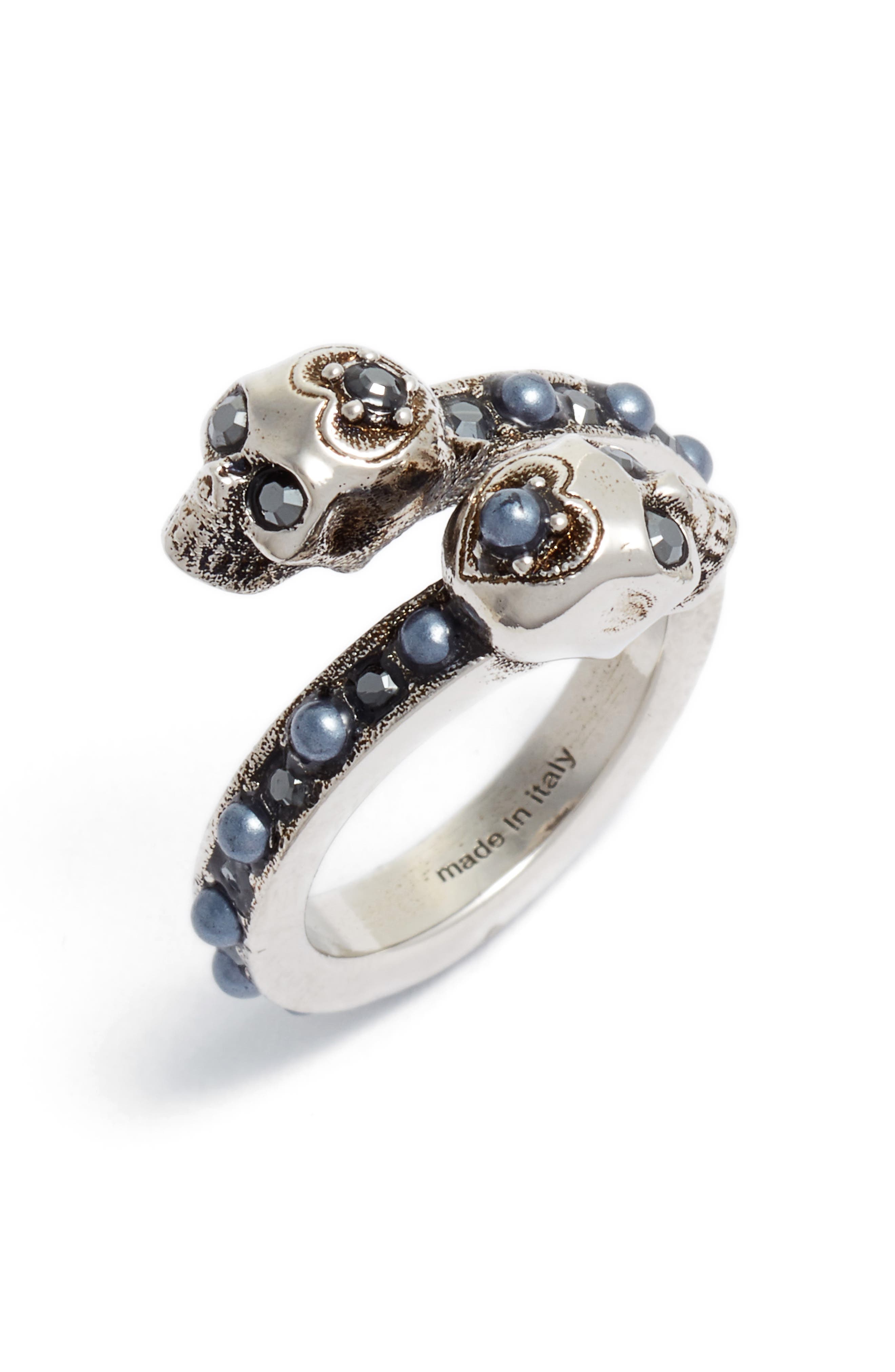 Alexander McQueen Twin Skull Ring Nordstrom