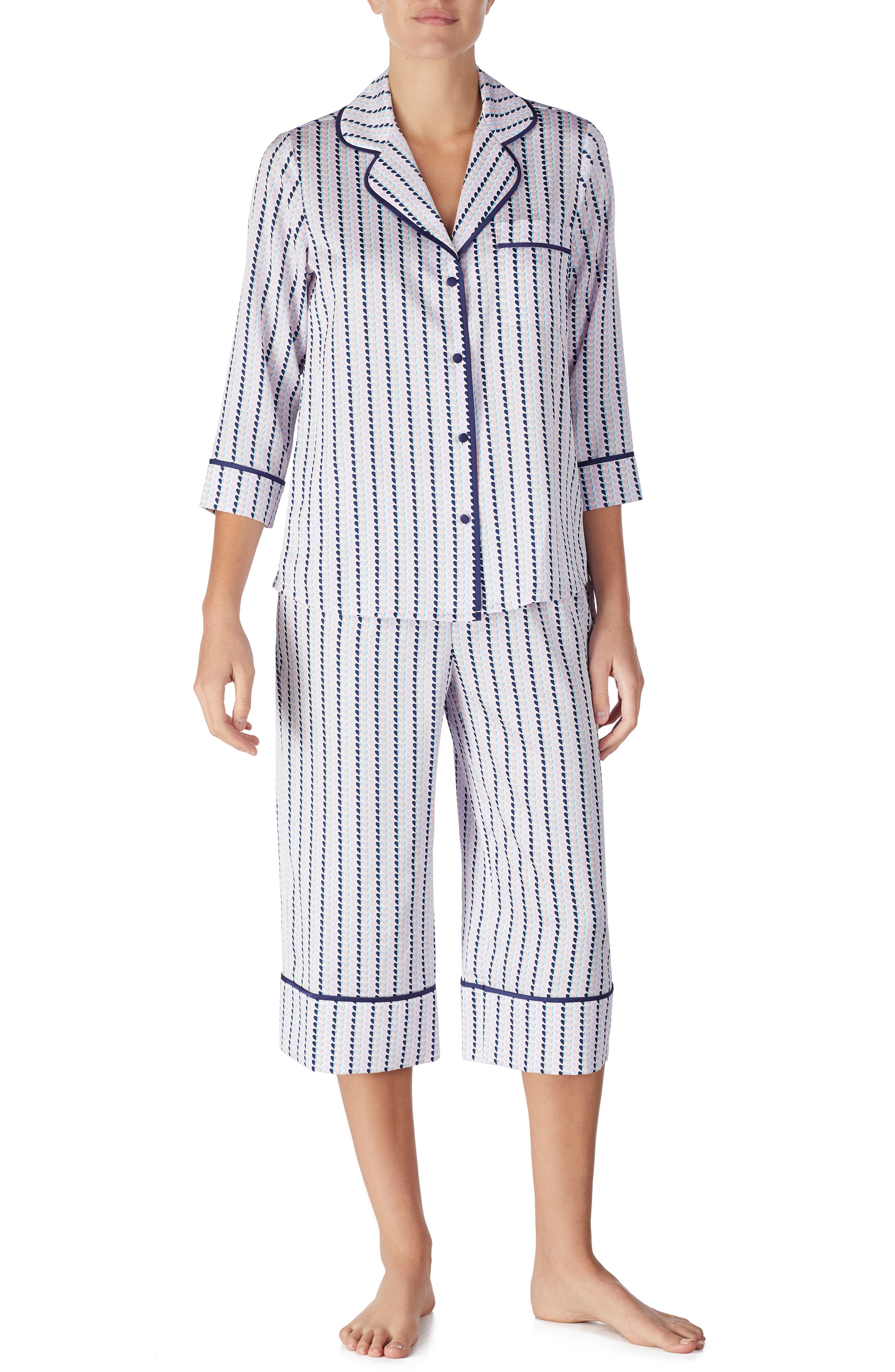 Kate Spade New York Crop Pajamas, Pink