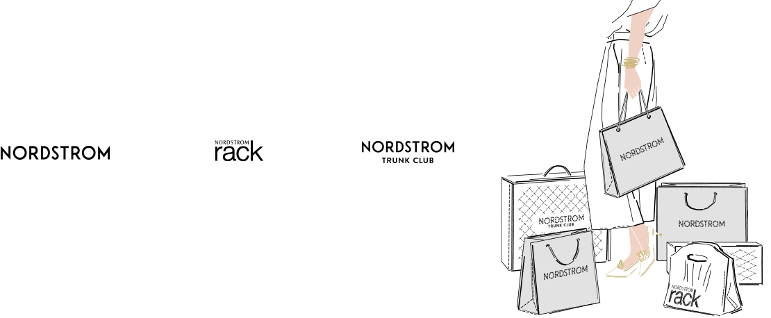 At Nordstrom, Nordstrom Rack and Nordstrom Trunk Club.