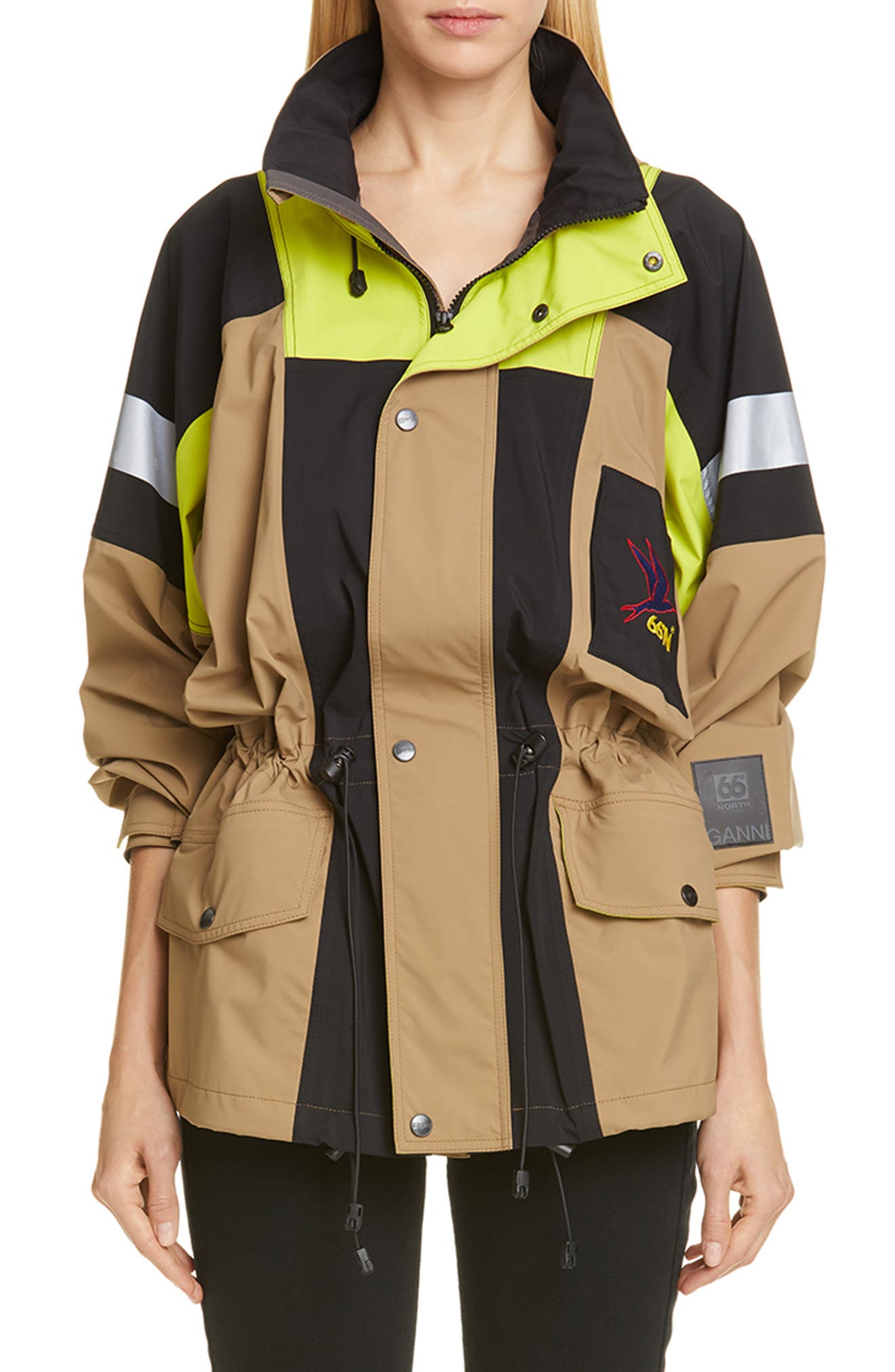 Ganni X 66?North Kria Neoshell Unisex Jacket, Beige