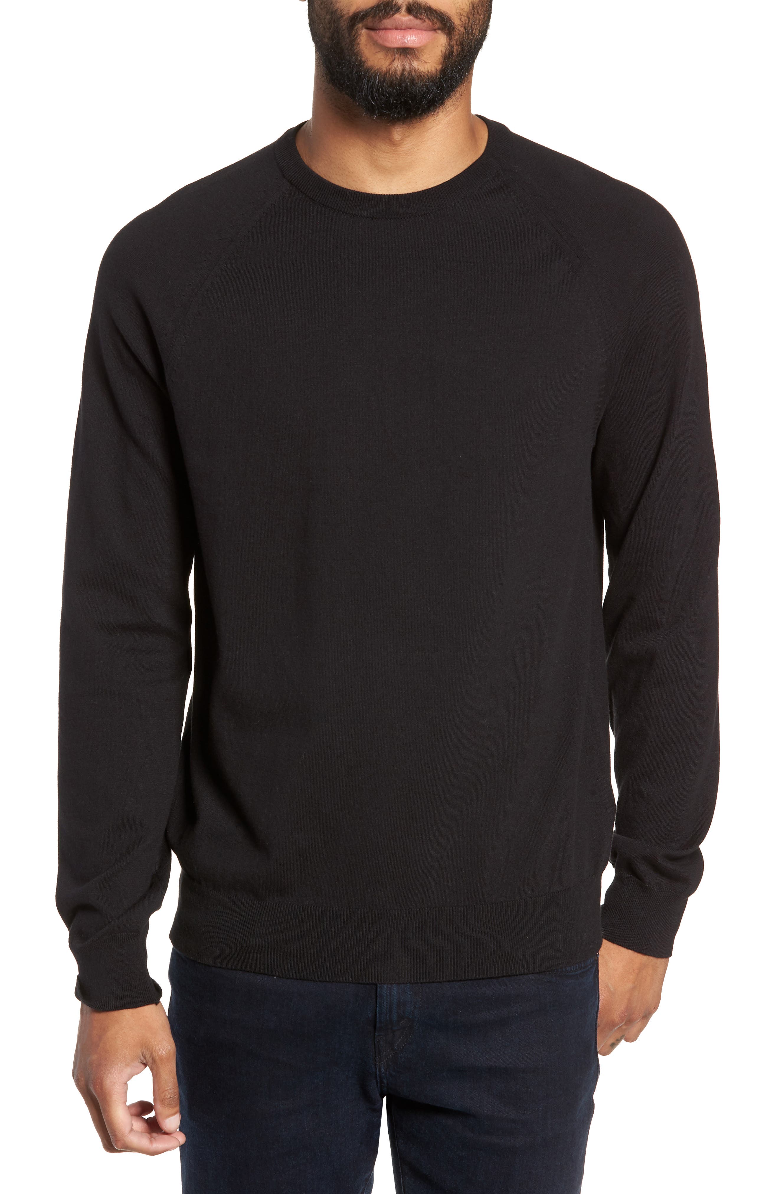French Connection Regular Fit Crewneck Sweater, Black