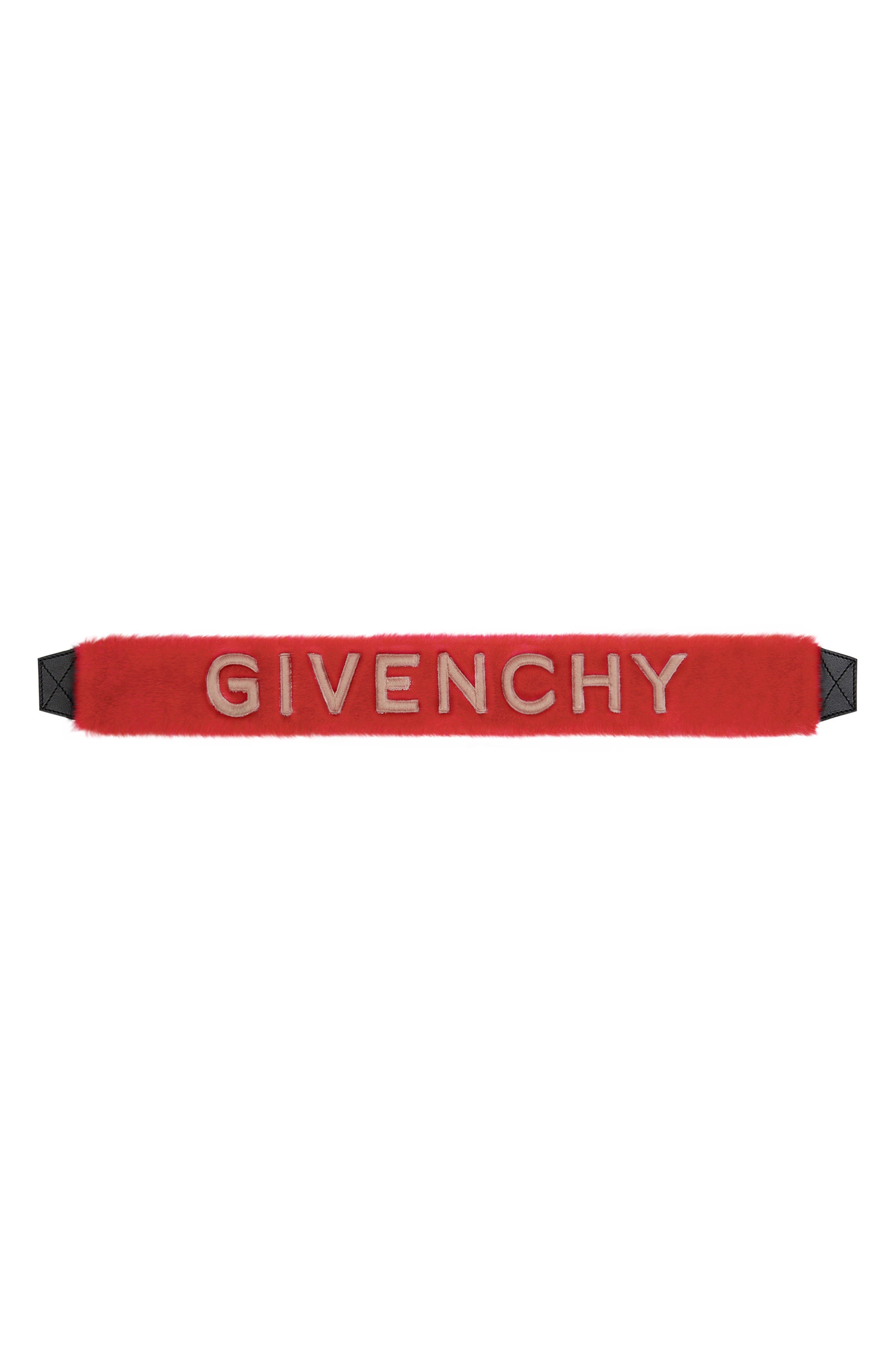 givenchy fur strap