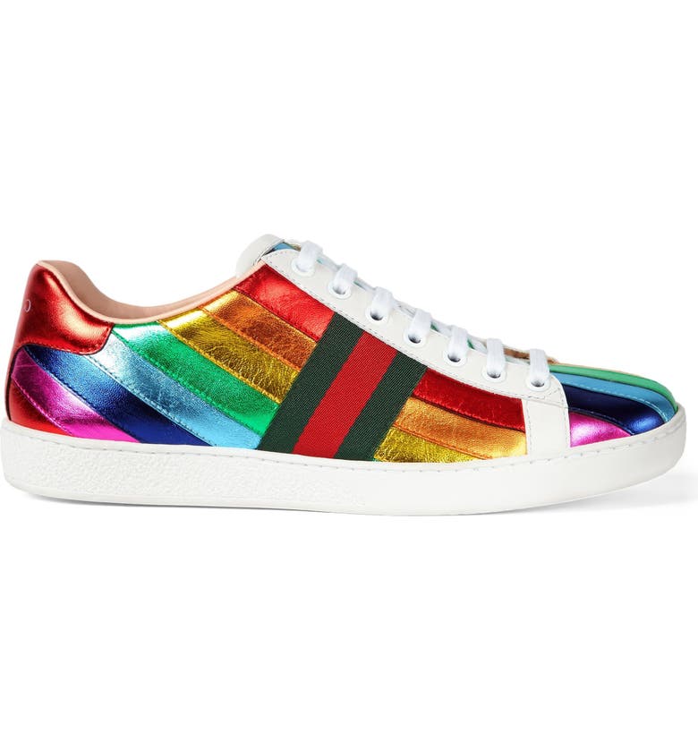 Gucci New Ace Rainbow Sneaker (Women) Nordstrom