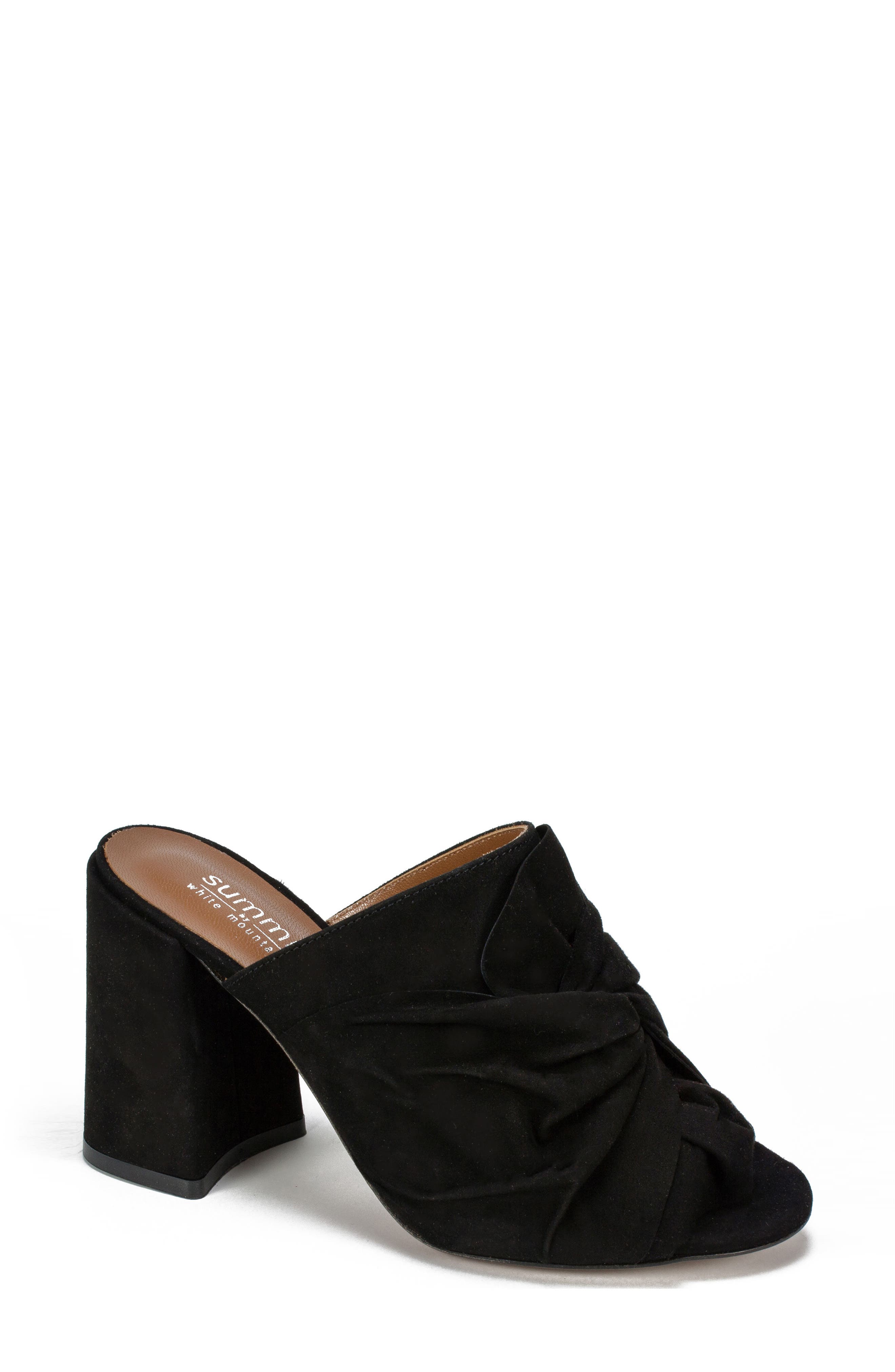 Summit By White Mountain Anya Block Heel Mule, Black
