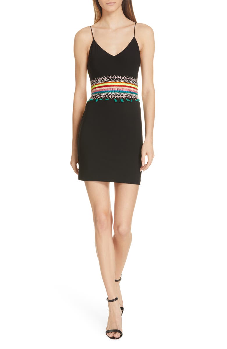 Loralee Embroidered Fitted Minidress