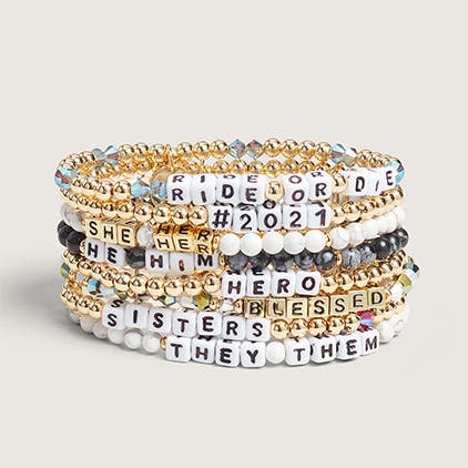 Little Words Project bracelets.