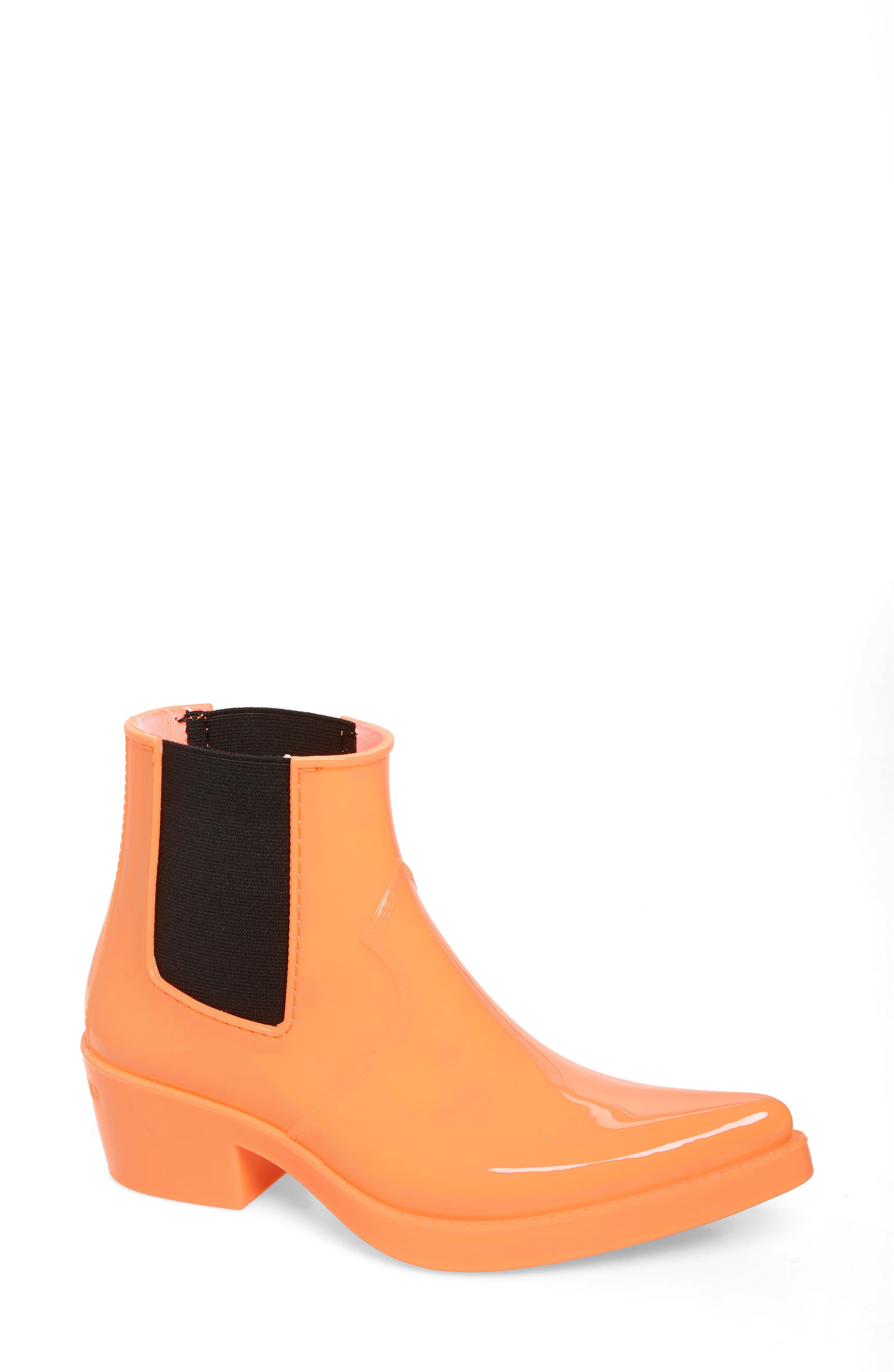 Calvin Klein Jeans Carol Waterproof Rain Bootie, Orange