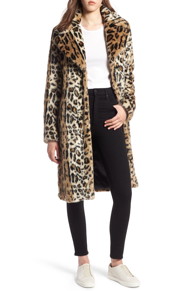 Click to view more detailed imagery on our partner's website Kendall + Kylie Kendall And Kylie Leopard Print Faux Fur Coat