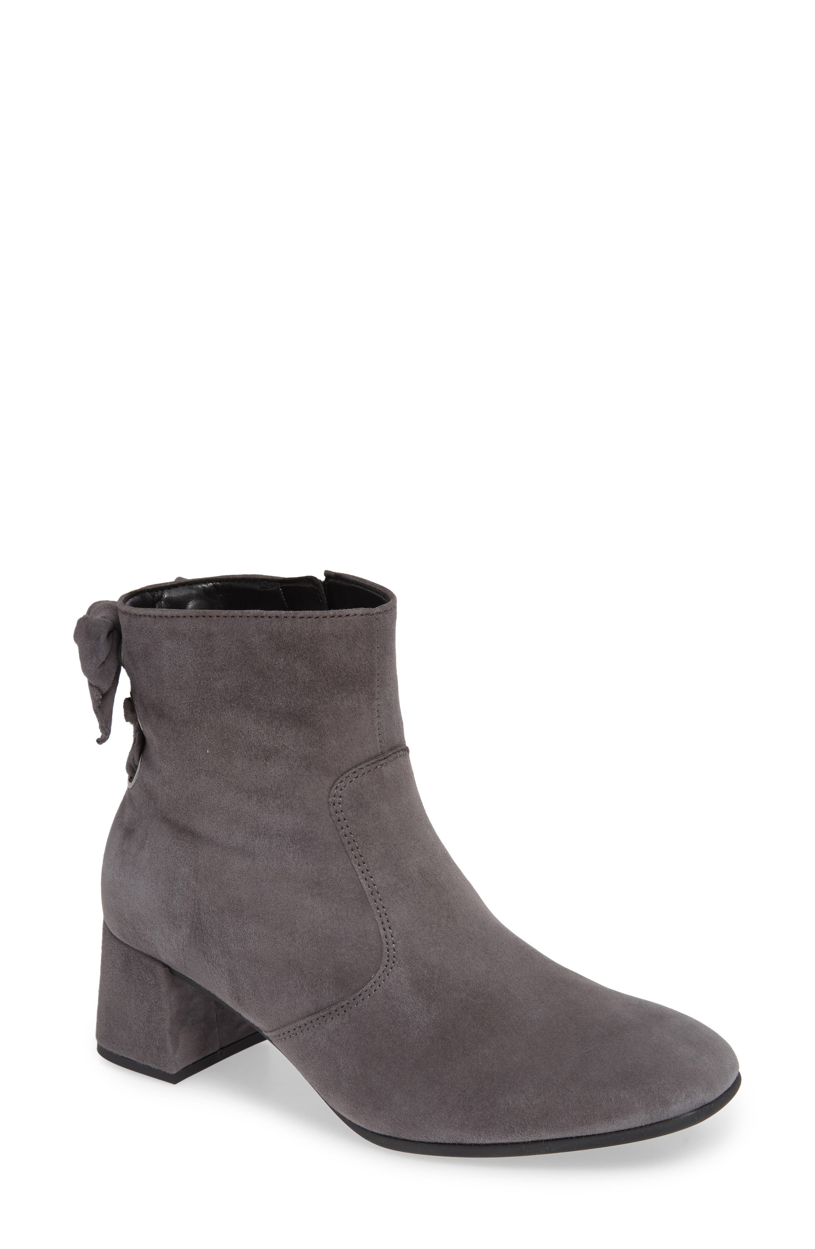 Gabor Bow Back Bootie, Grey