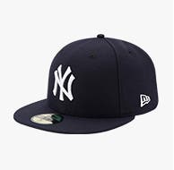 MLB New York Yankees hat.