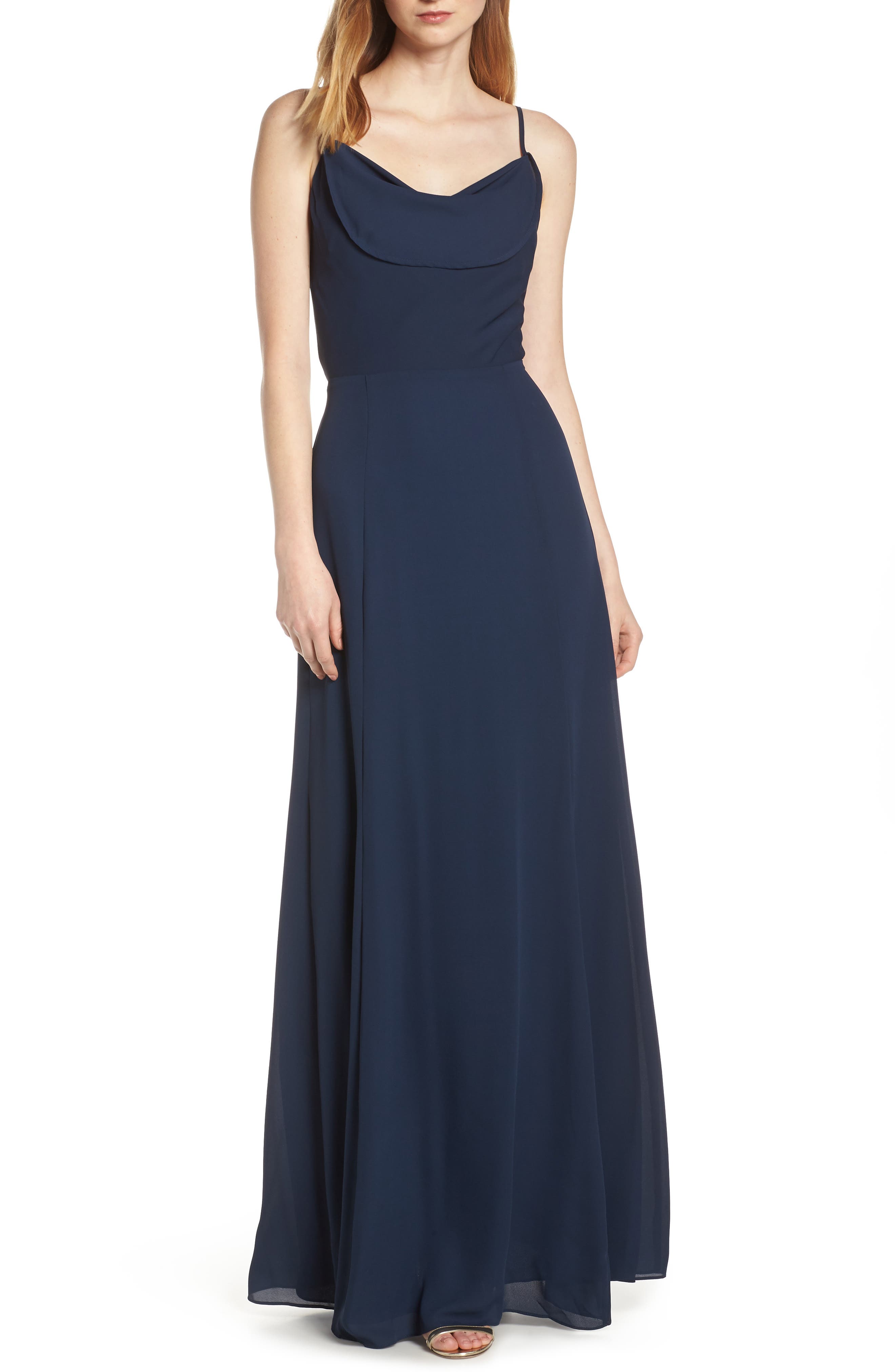 Wayf The Melanie Cowl Neck Gown