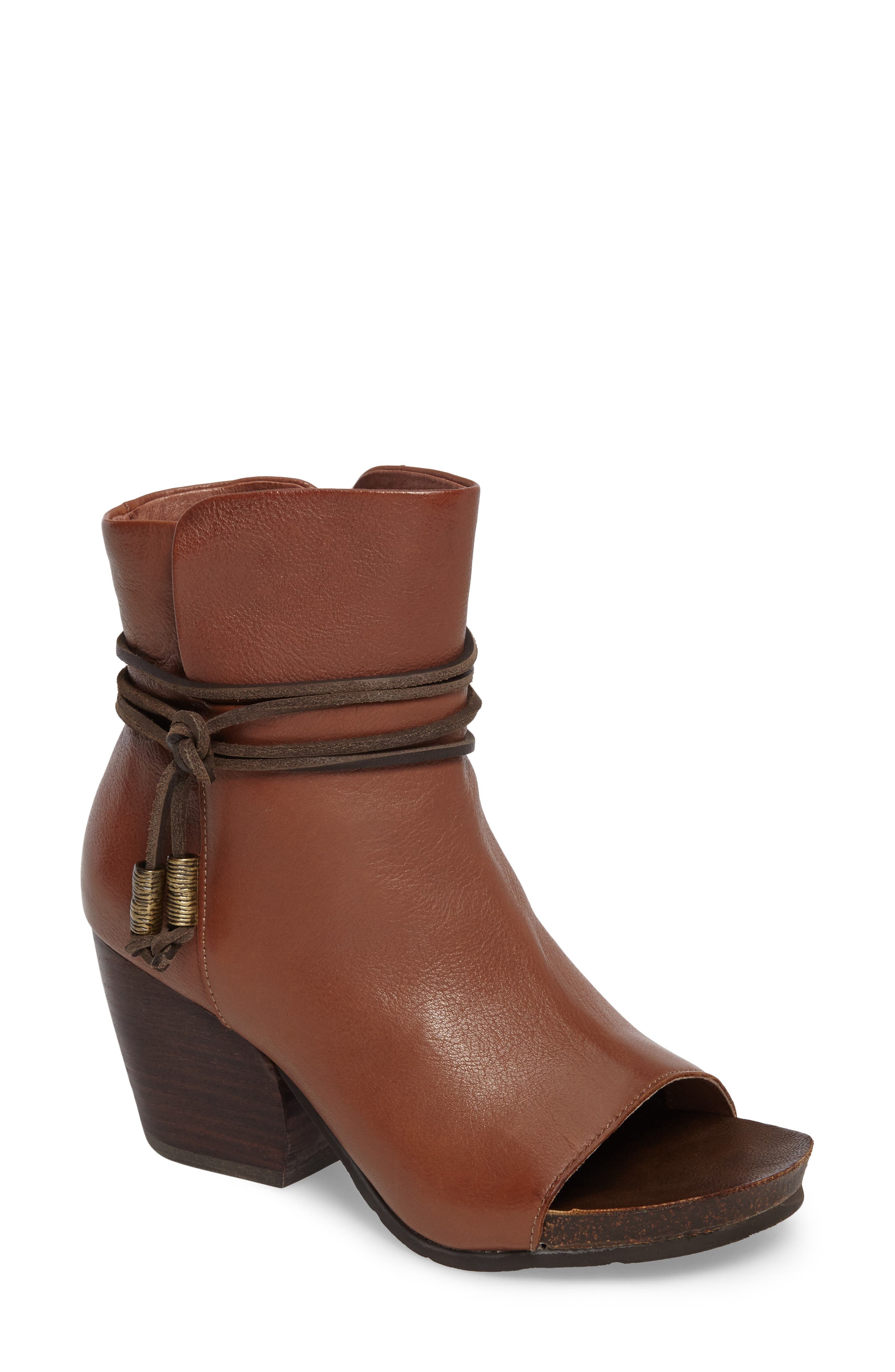 Otbt Open Toe Bootie, Brown