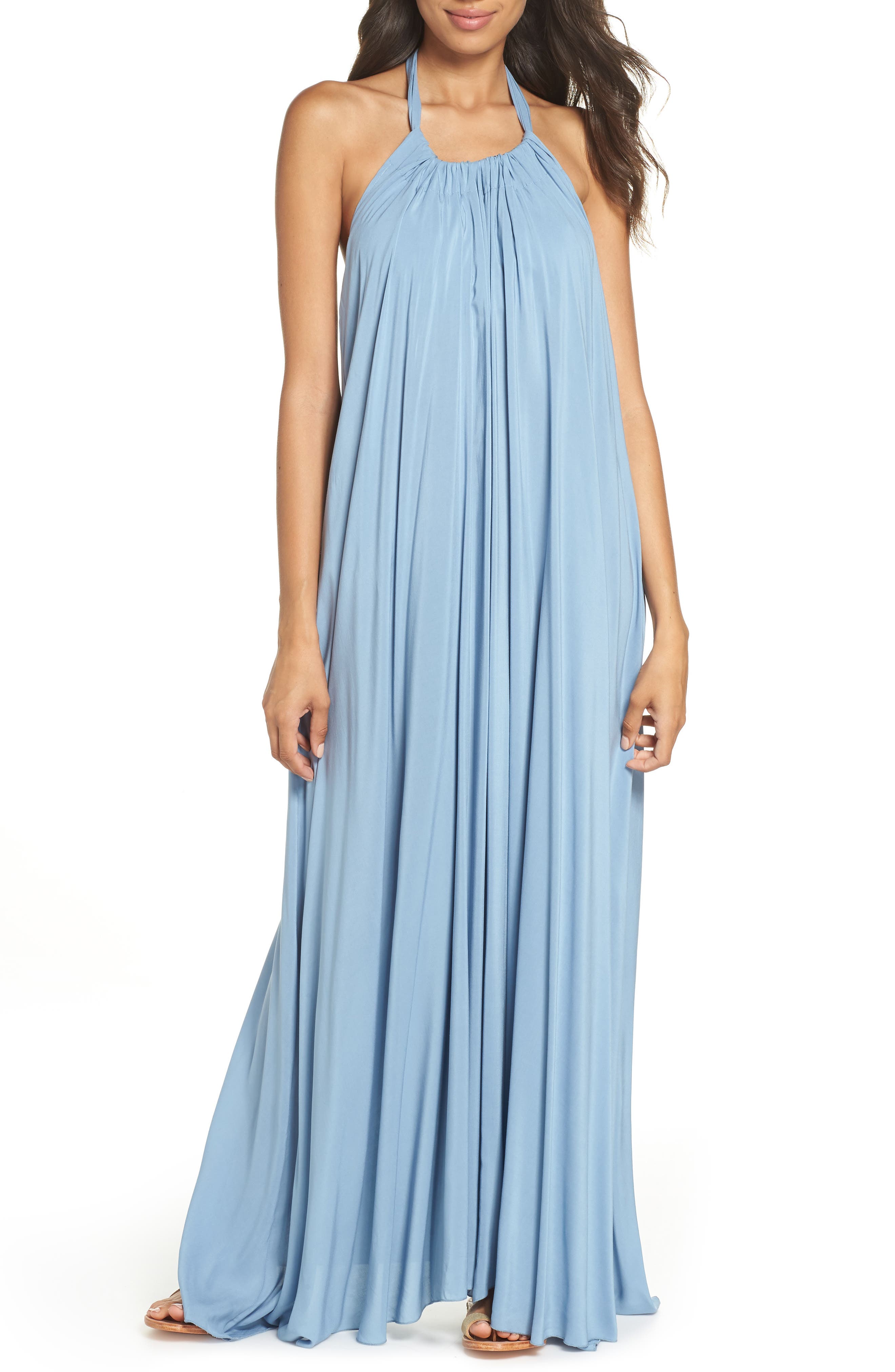 Elan Cover-Up Maxi Dress, Blue