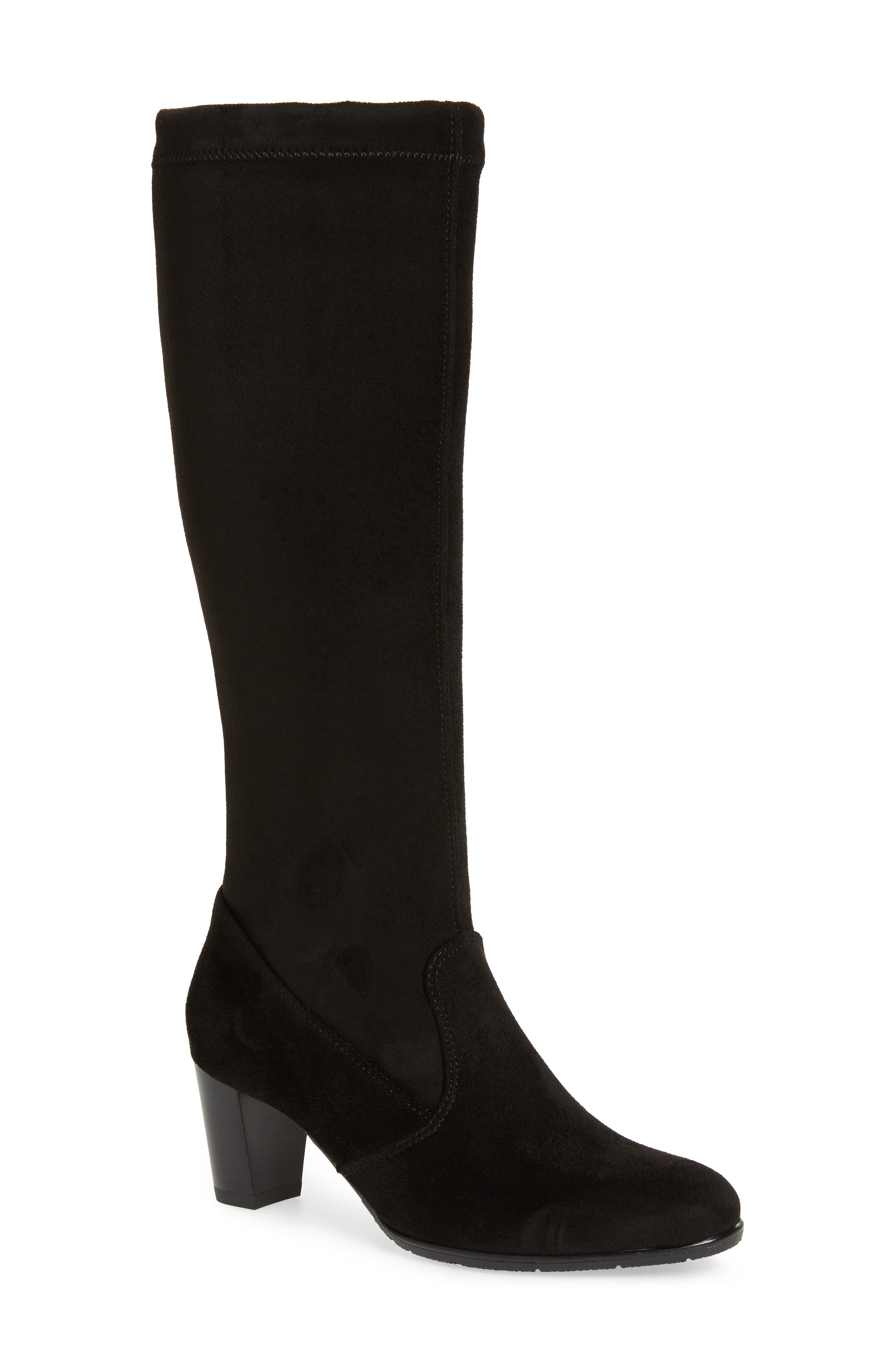 Ara Tai Knee High Riding Boot, Black