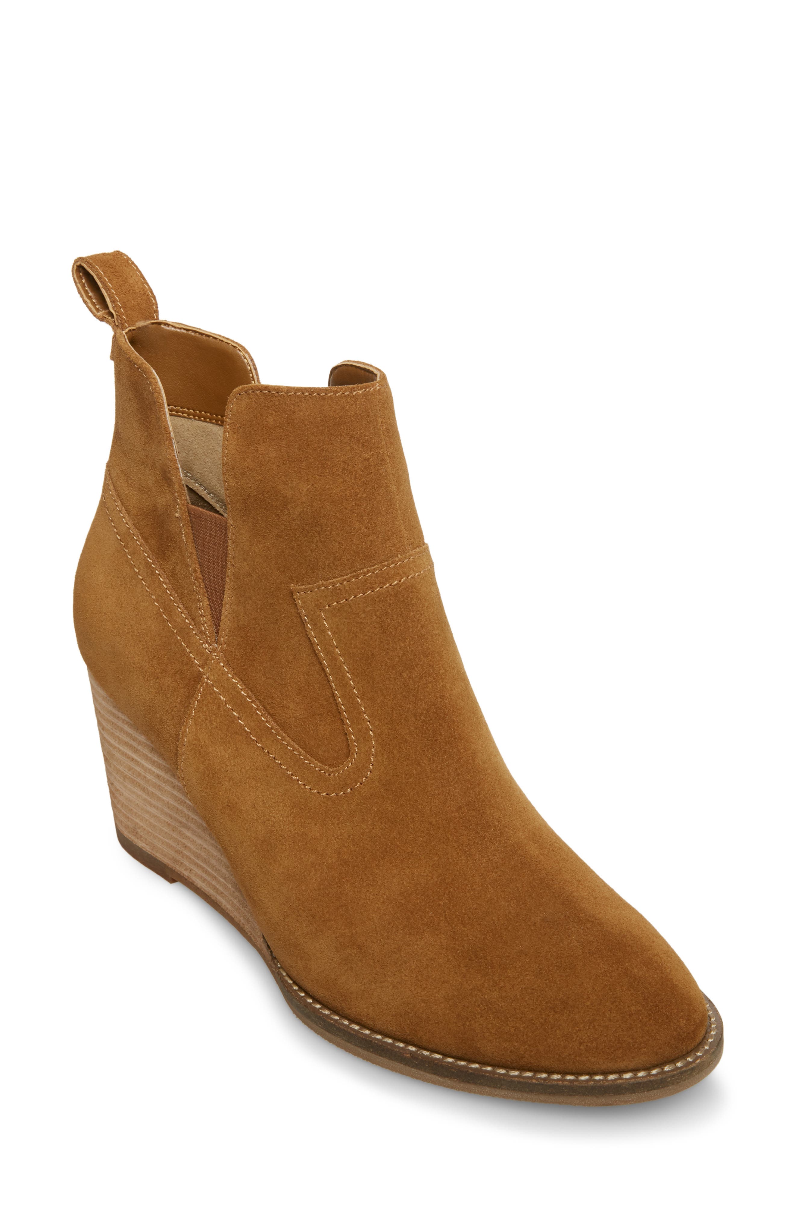 Blondo Irving Waterproof Wedge Bootie- Brown