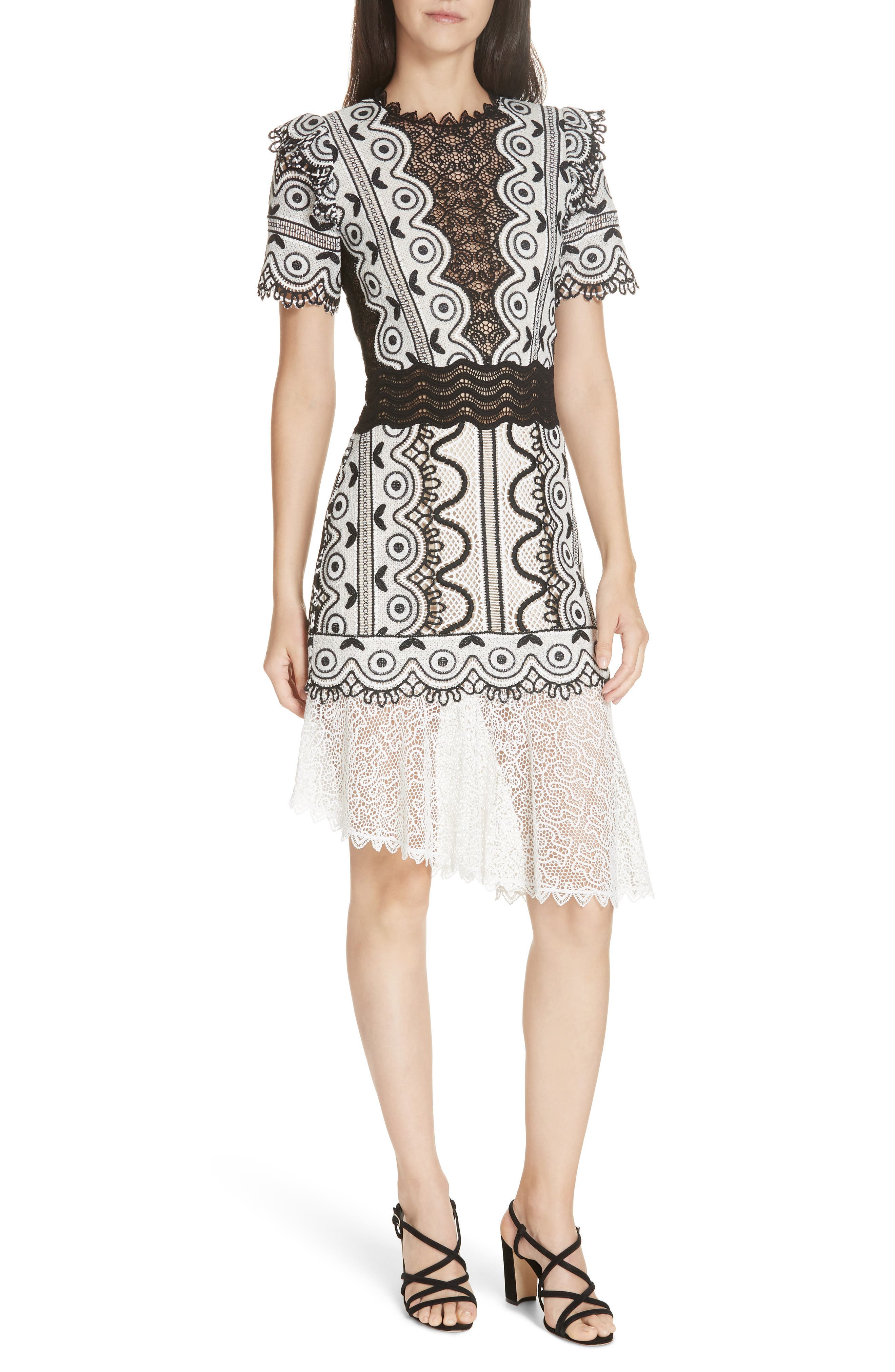 Sea Lola Lace Dress, Black