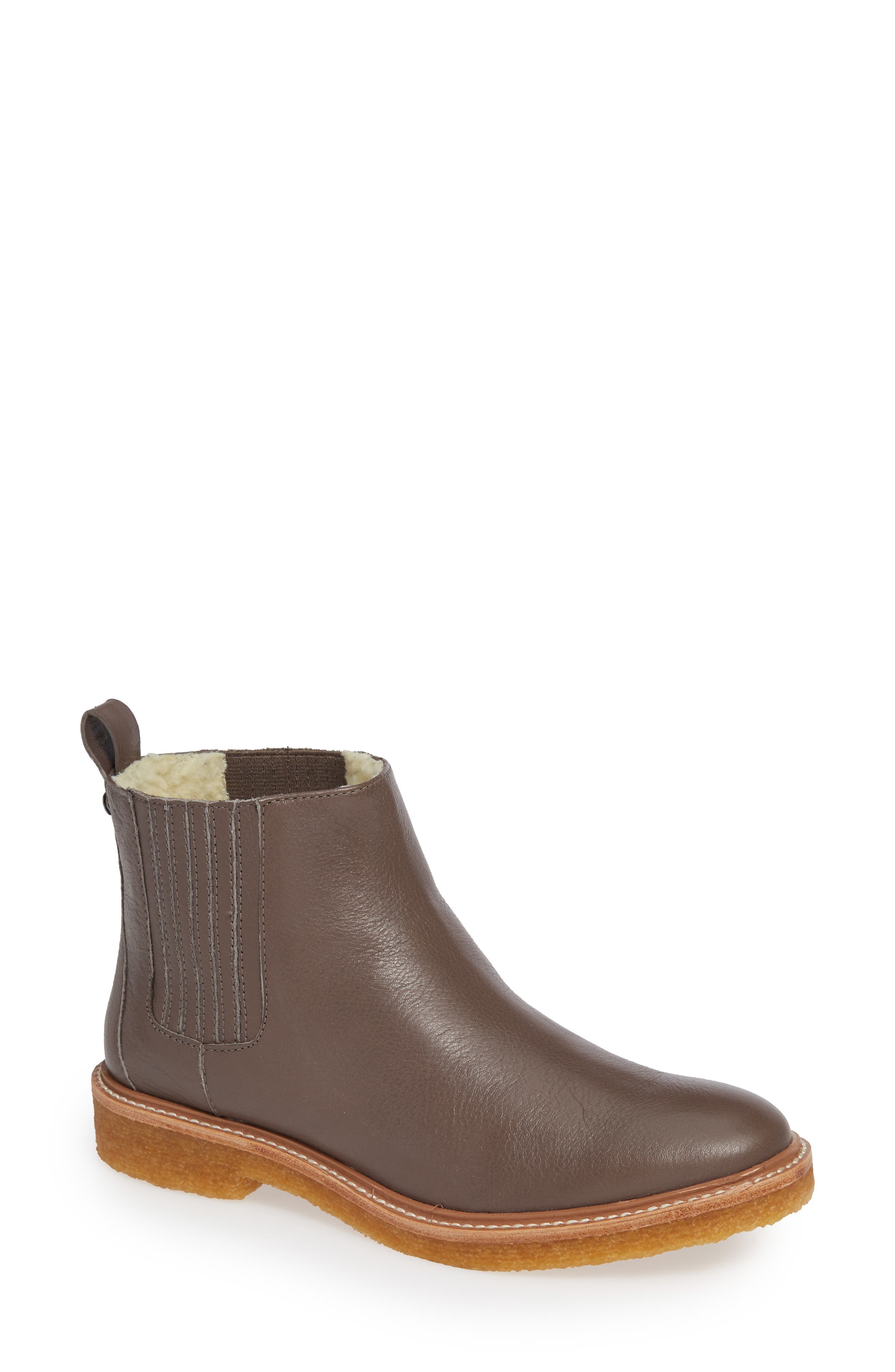Botkier Chelsea Faux Shearling Lined Boot, Grey