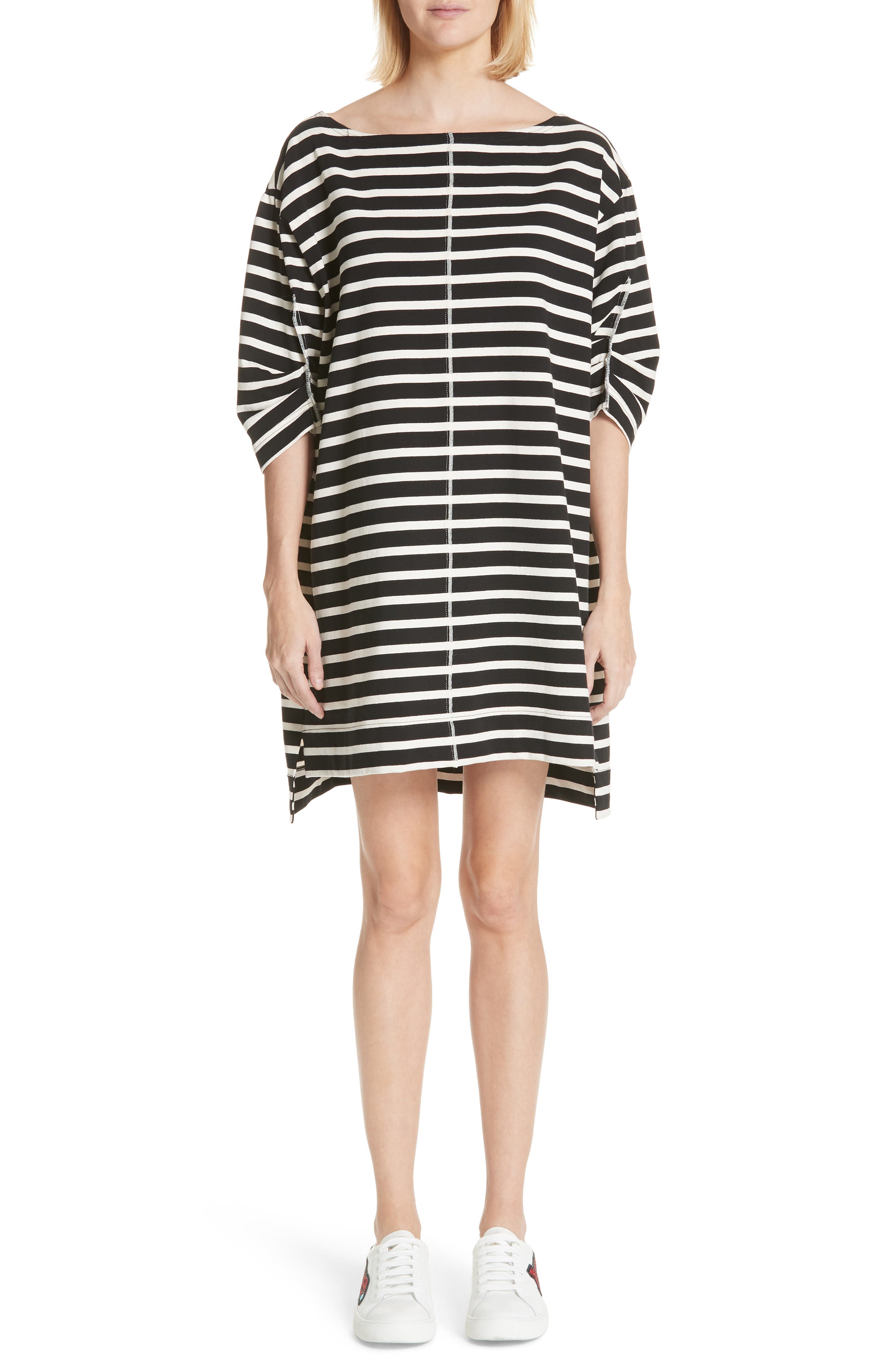 Marc Jacobs Stamped Stripe Dress, Black