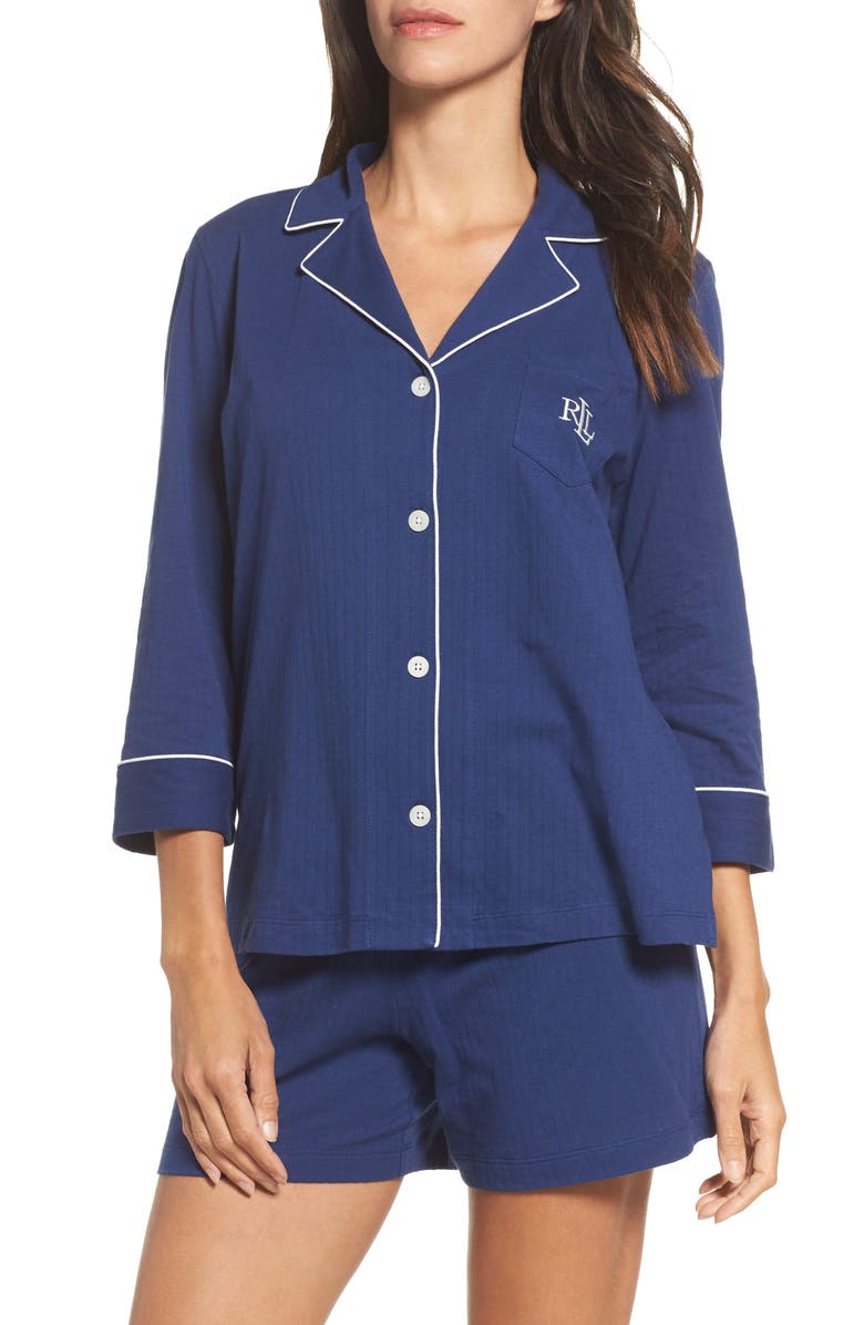 Lauren Ralph Lauren Notched Collar Pajamas | Nordstrom