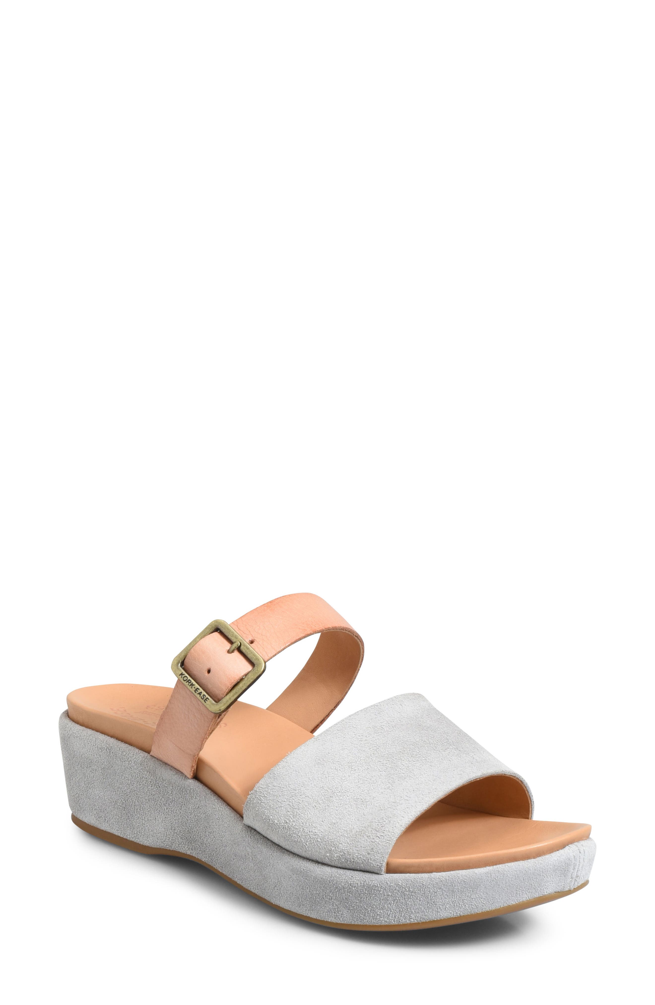 Kork-Ease Bisti Wedge Slide Sandal, Grey