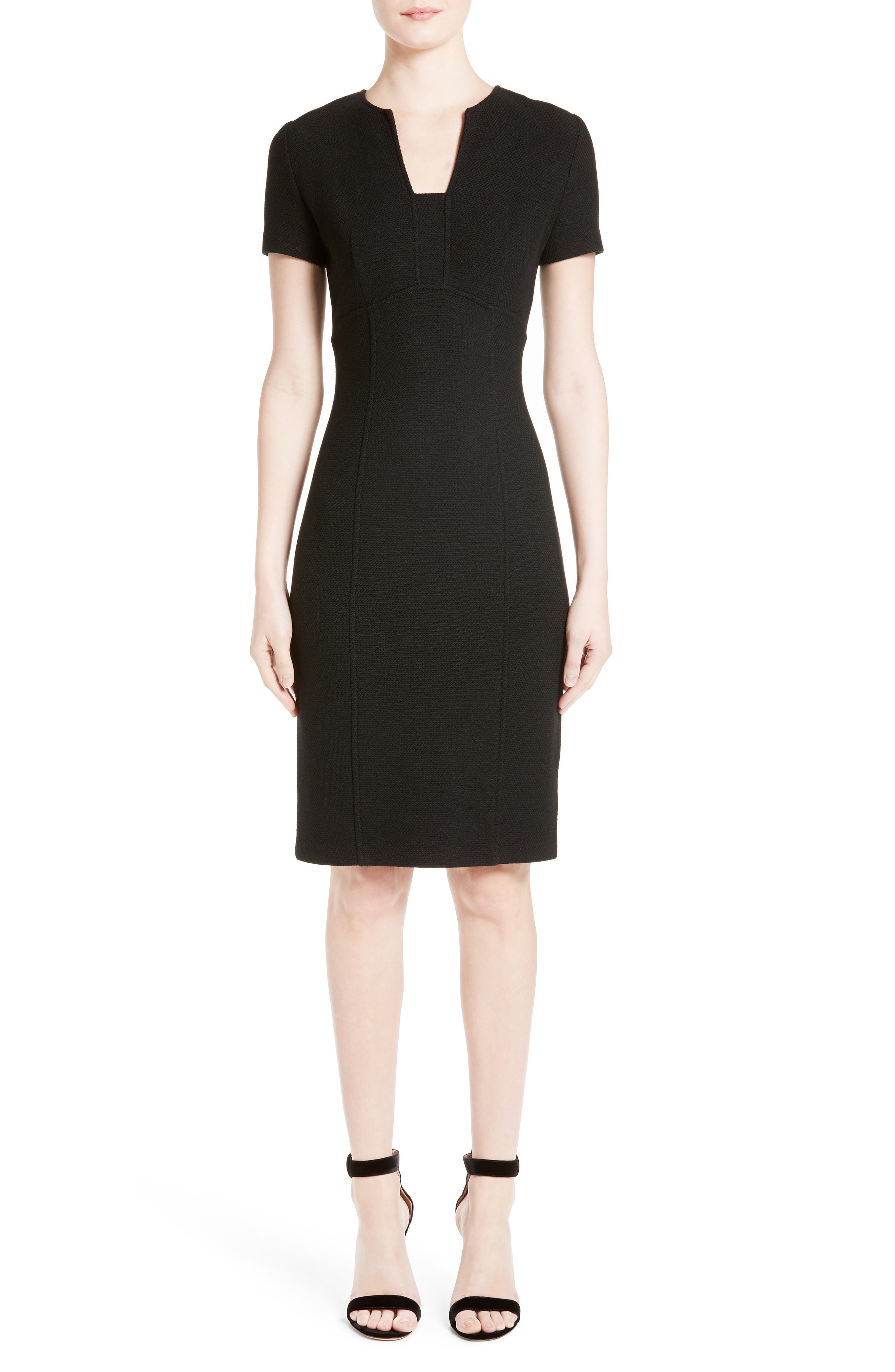 St. John Collection Micro Boucle Knit Dress