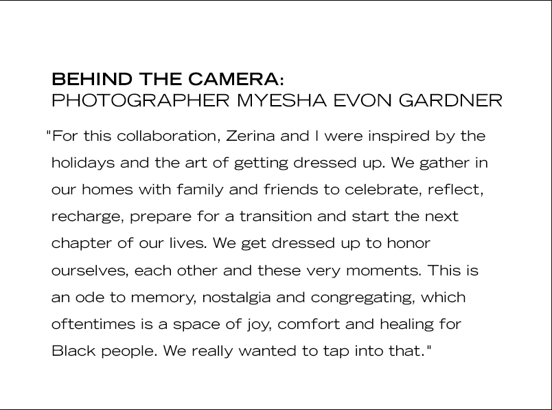 A quote about the concept from photographer Myesha Evon Gardner.