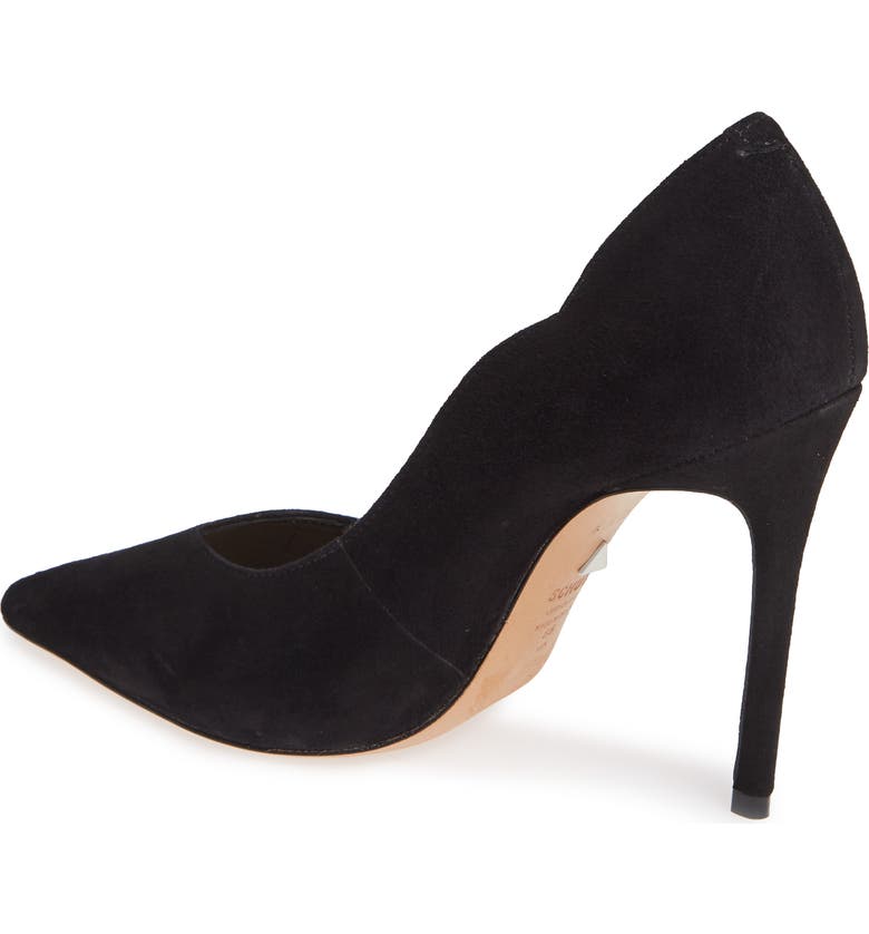 Women'S Monaliza Pointed Toe Suede High Heel Pumps in Black Suede Women'S Monaliza Pointed Toe Suede High Heel Pumps in Black Suede