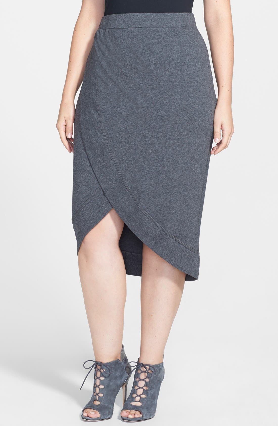 City Chic 'Cool' Faux Wrap Skirt (Plus Size) Nordstrom