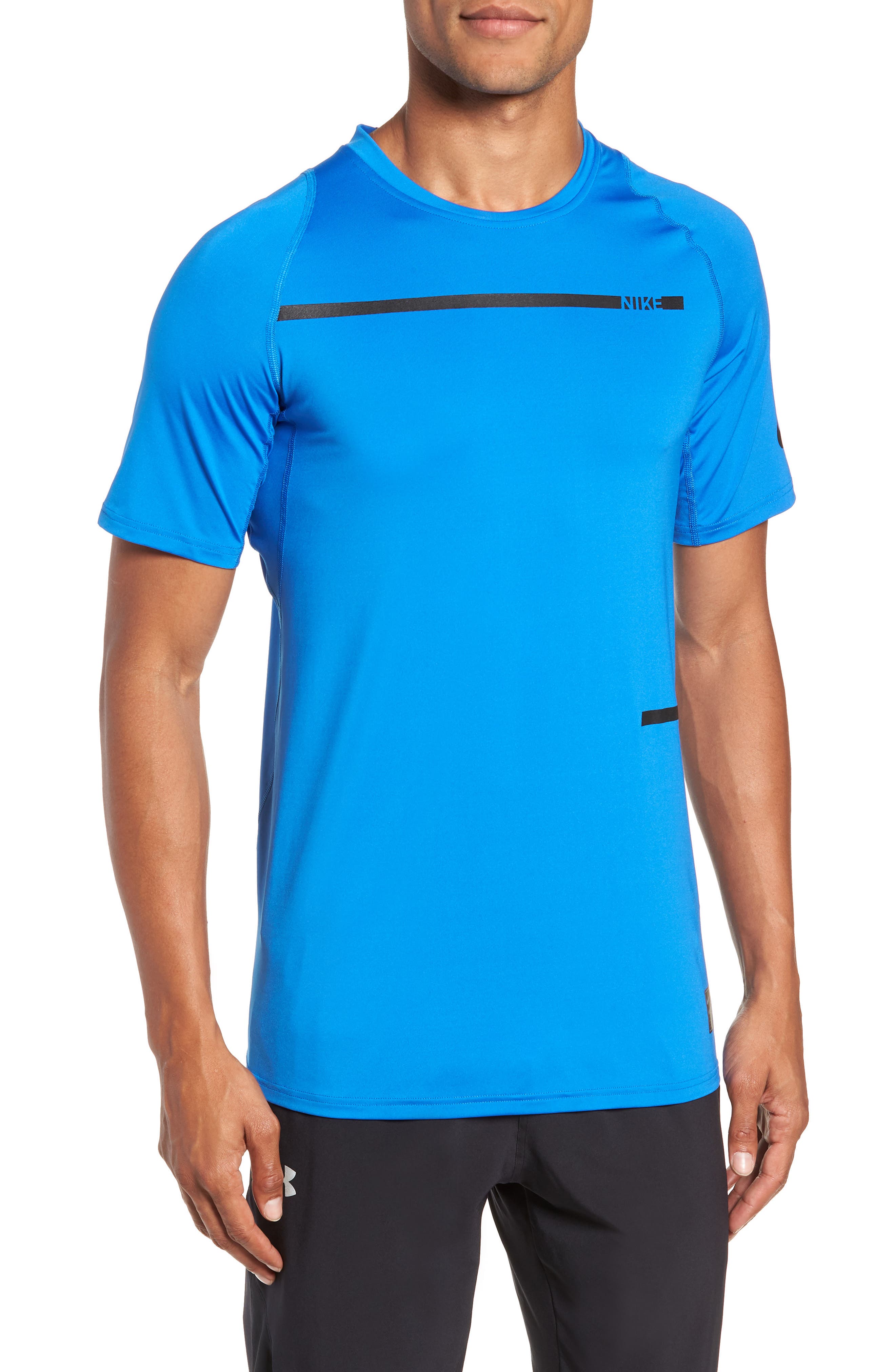 Nike Pro Dry Logo T-Shirt, Blue