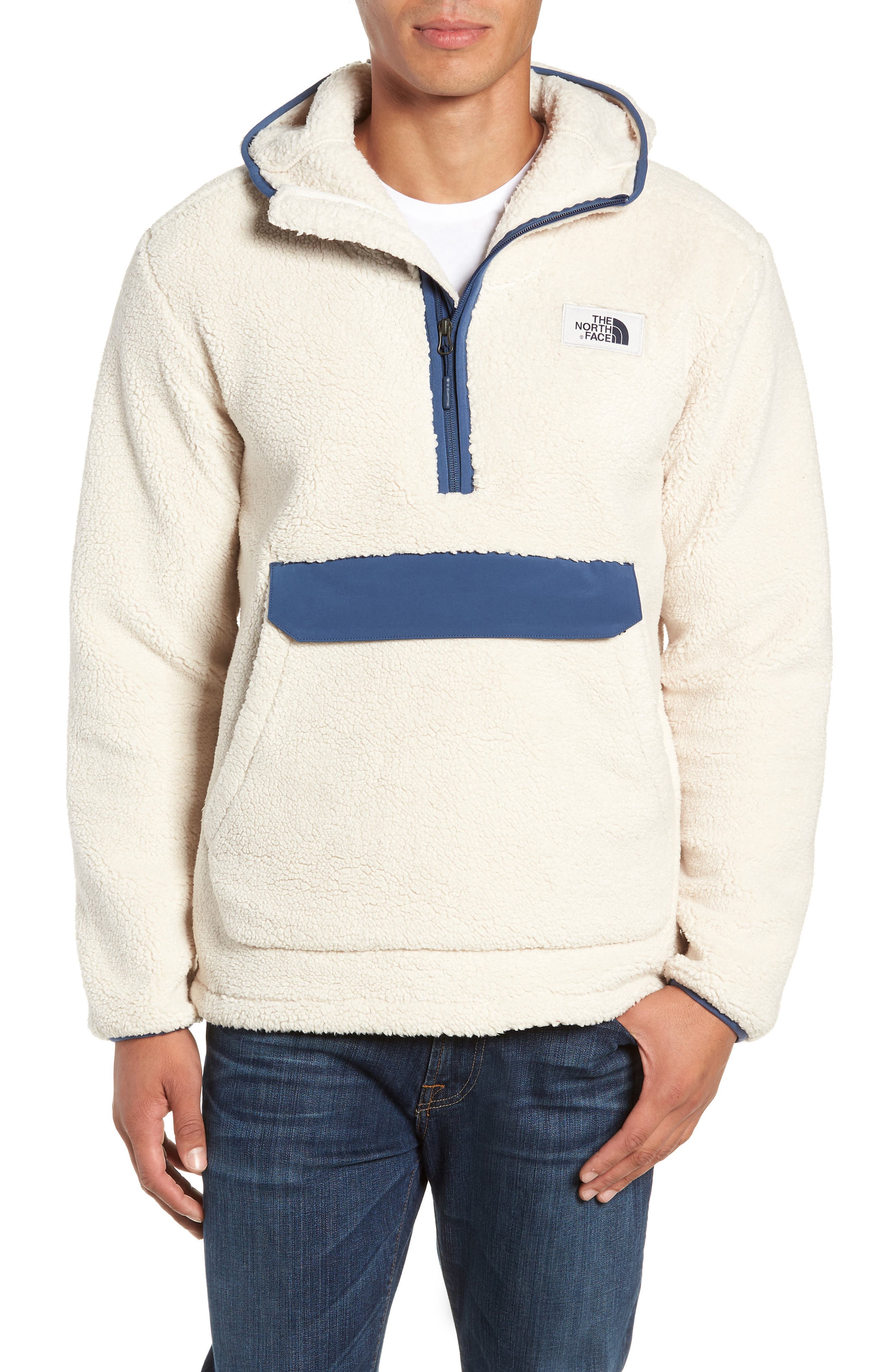 The North Face Campshire Anorak Fleece Jacket, White