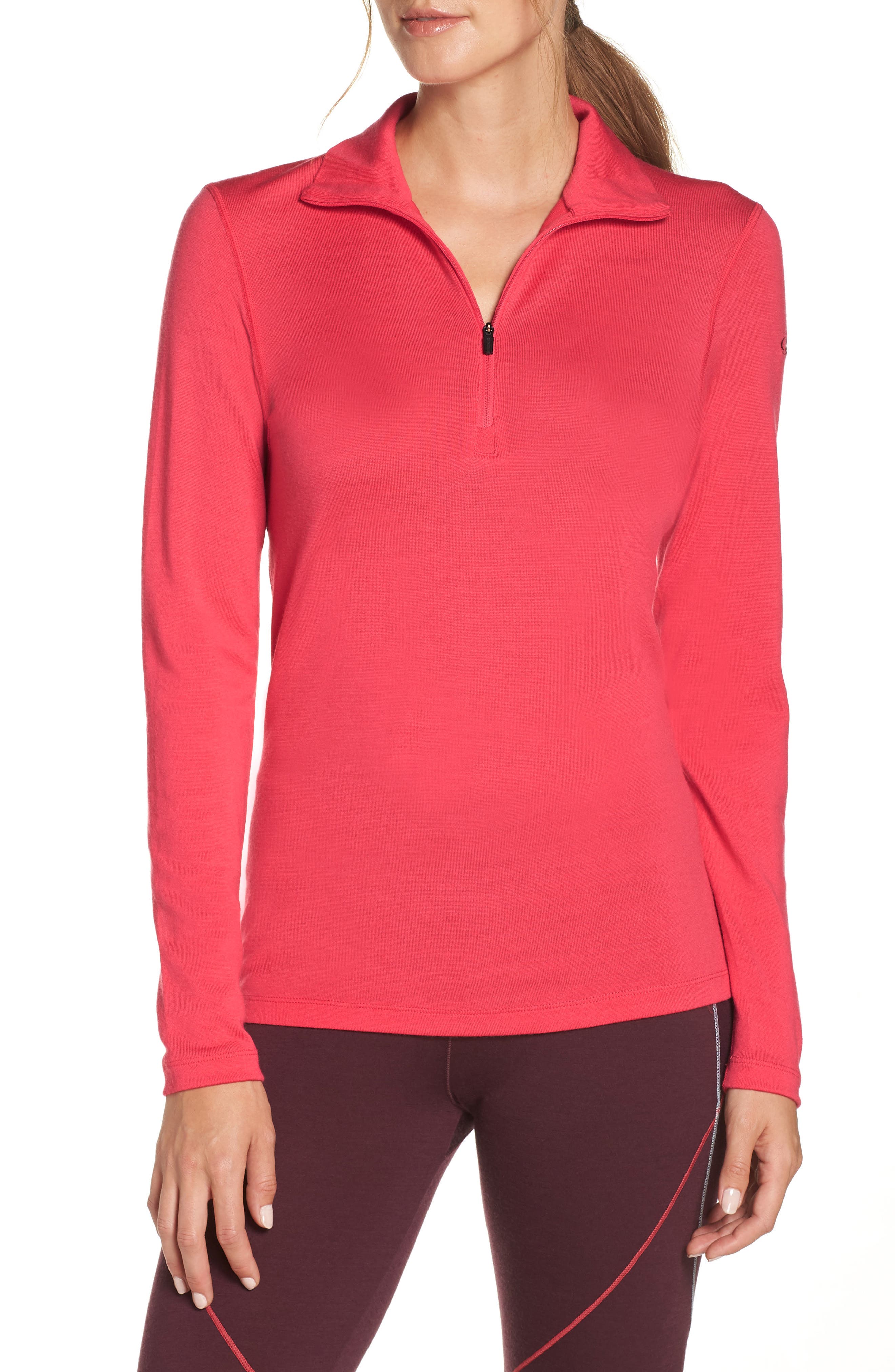 Icebreaker 260 Tech Merino Wool Half Zip Base Layer Top