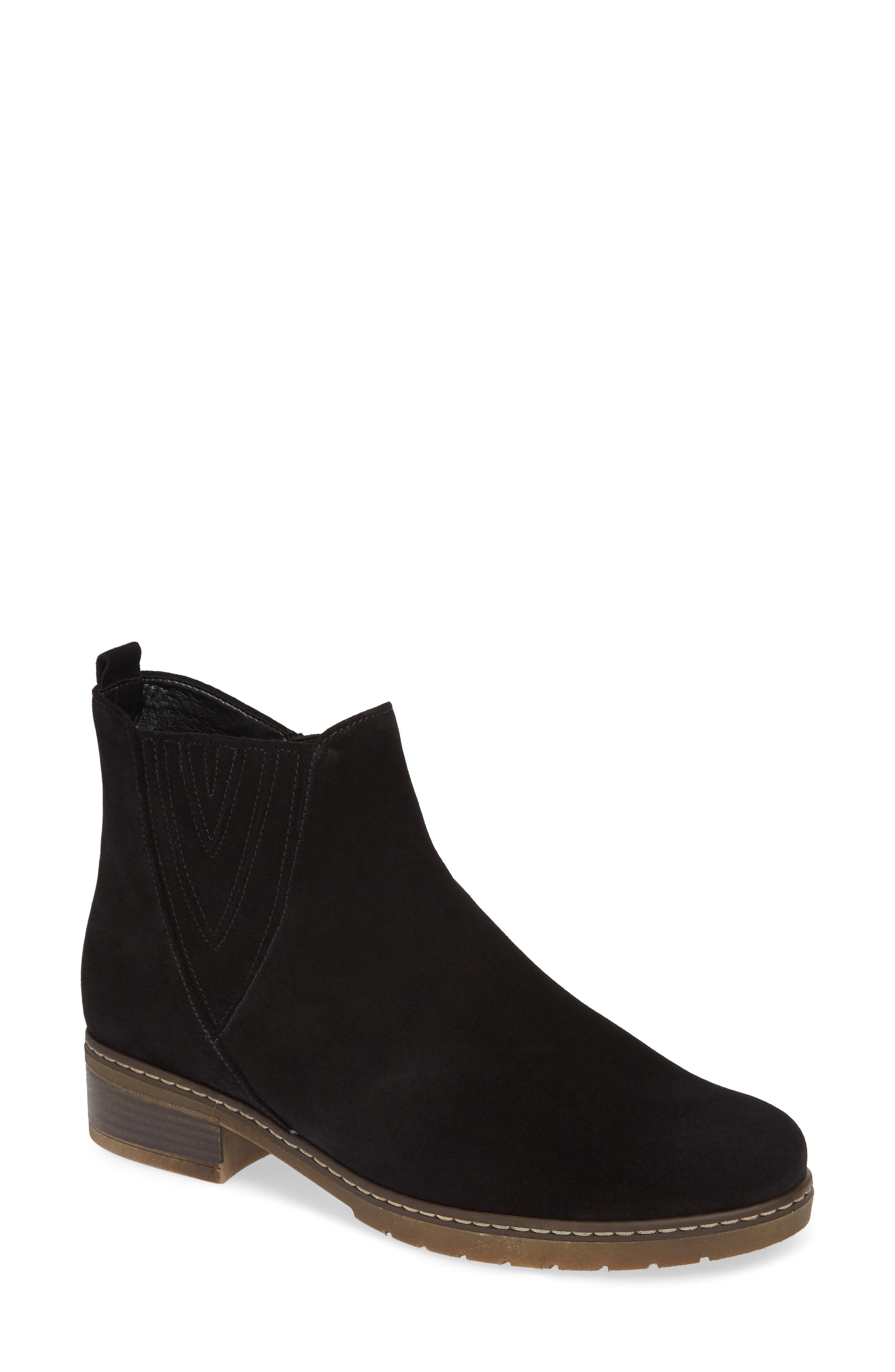Gabor Suede Bootie- Black