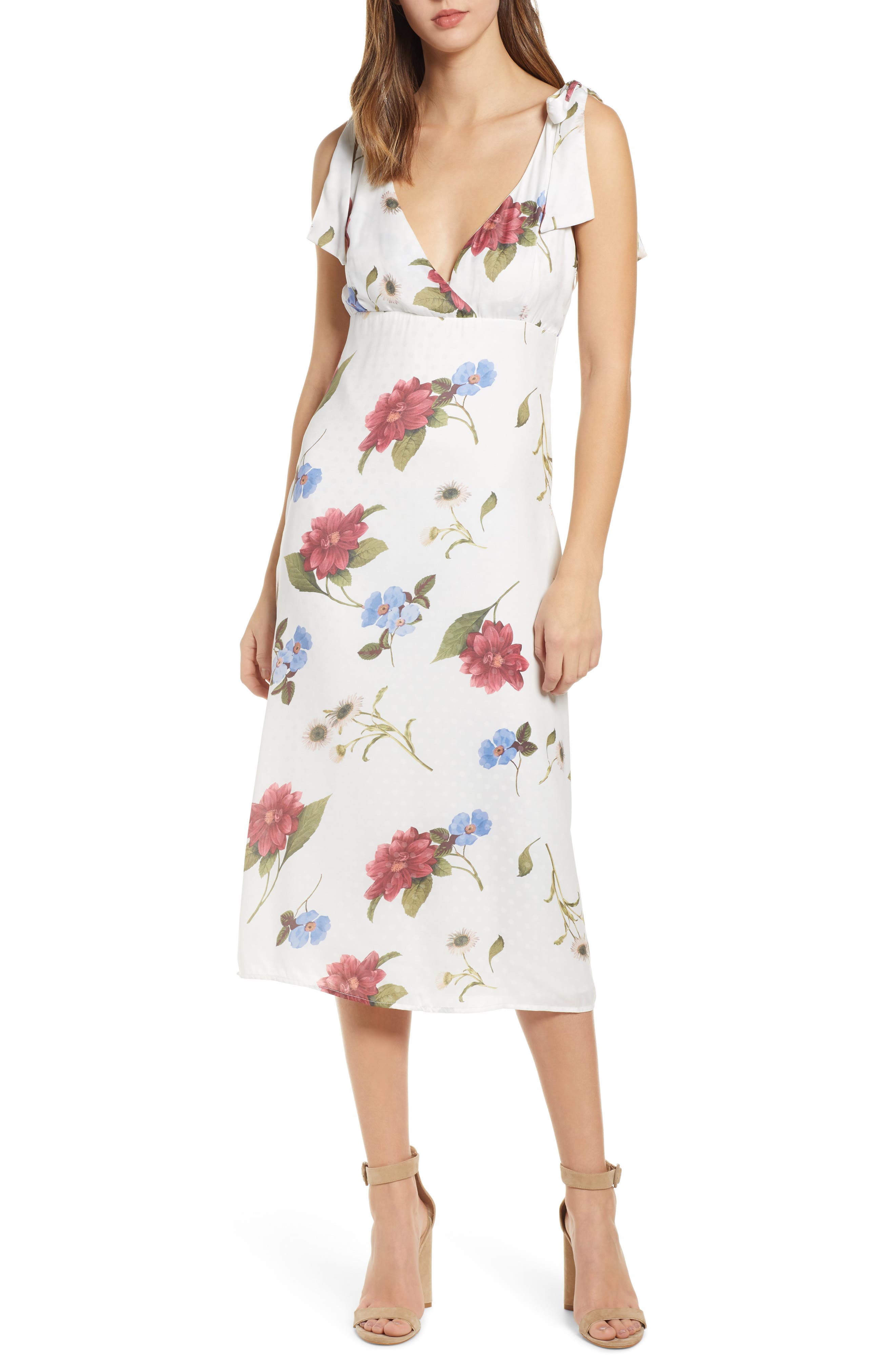Show Me Your Mumu Arlene Midi Dress, White