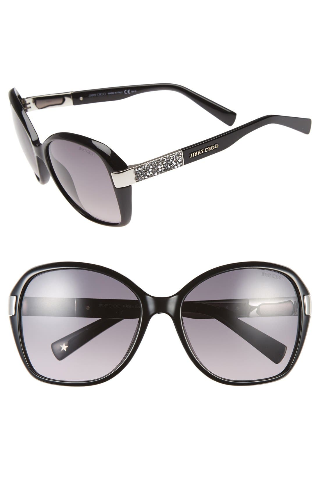 Jimmy Choo 57mm Butterfly Sunglasses Nordstrom