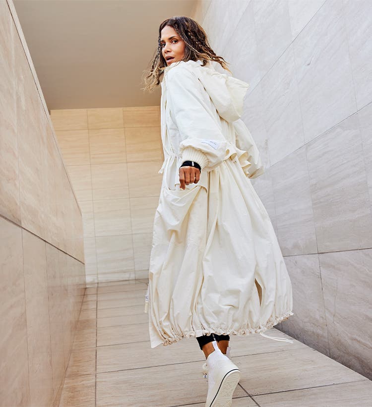 Halle Berry x Sweaty Betty: Storm Power High Shine Zip Through Jacket, Halle Berry x Sweaty Betty Have Reunited And We're About to Feel So Good in  The Re:Spin Edit