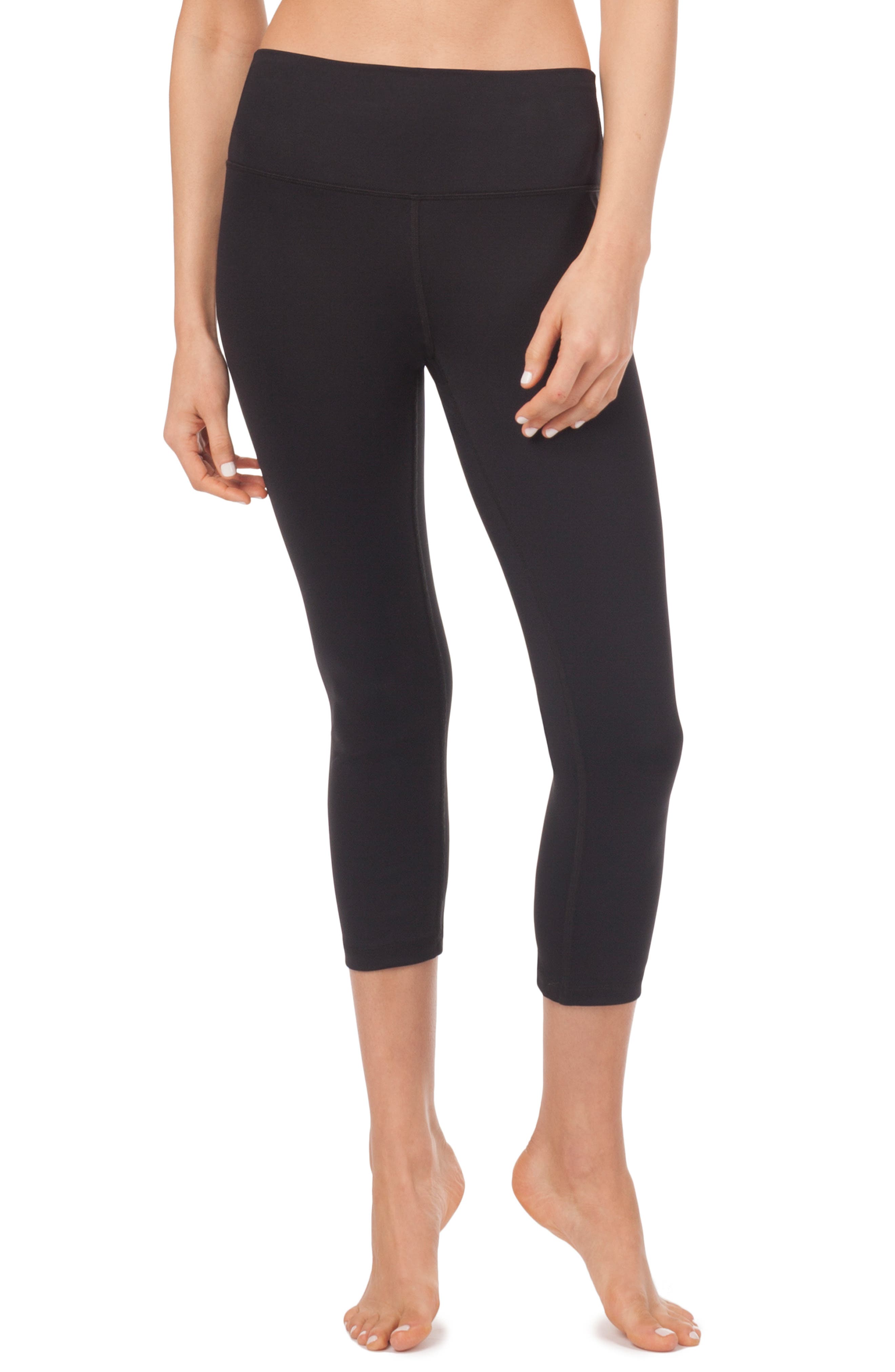 Lively The Active High Waist Crop Leggings, Black