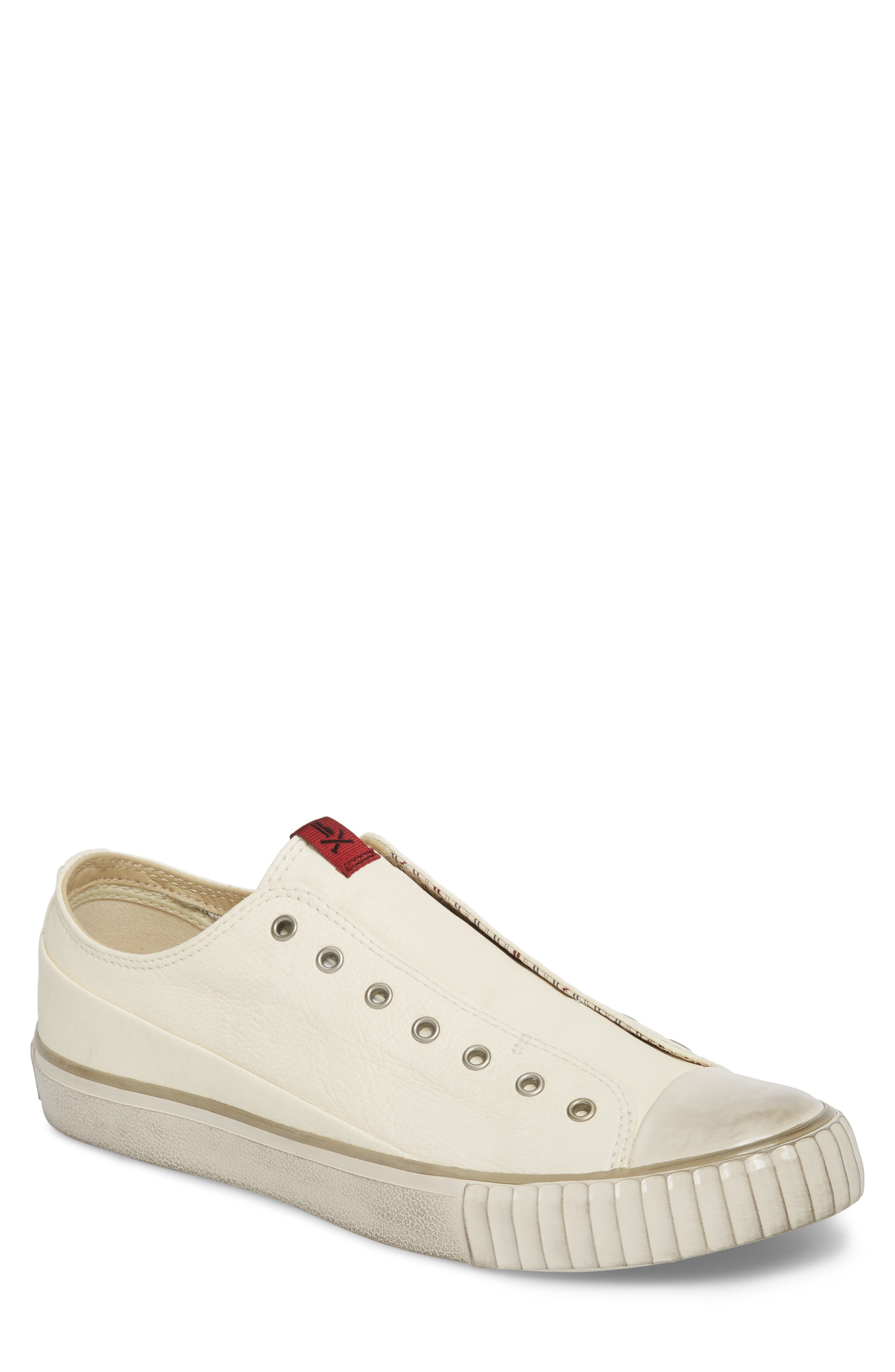 Bootleg By John Varvatos Laceless Low Top Sneaker- White