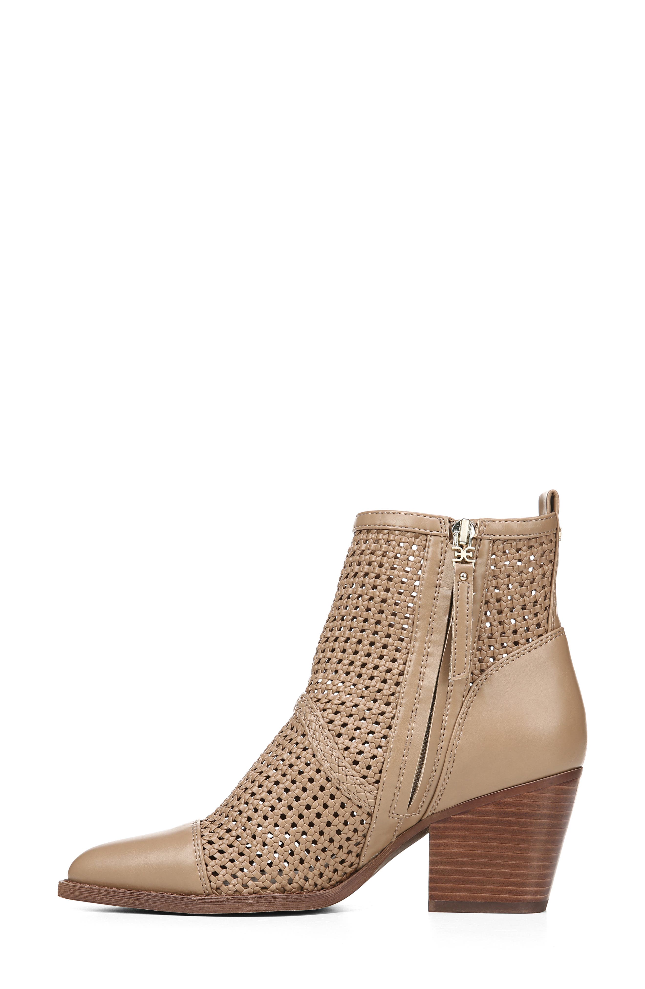 elita woven cap toe bootie