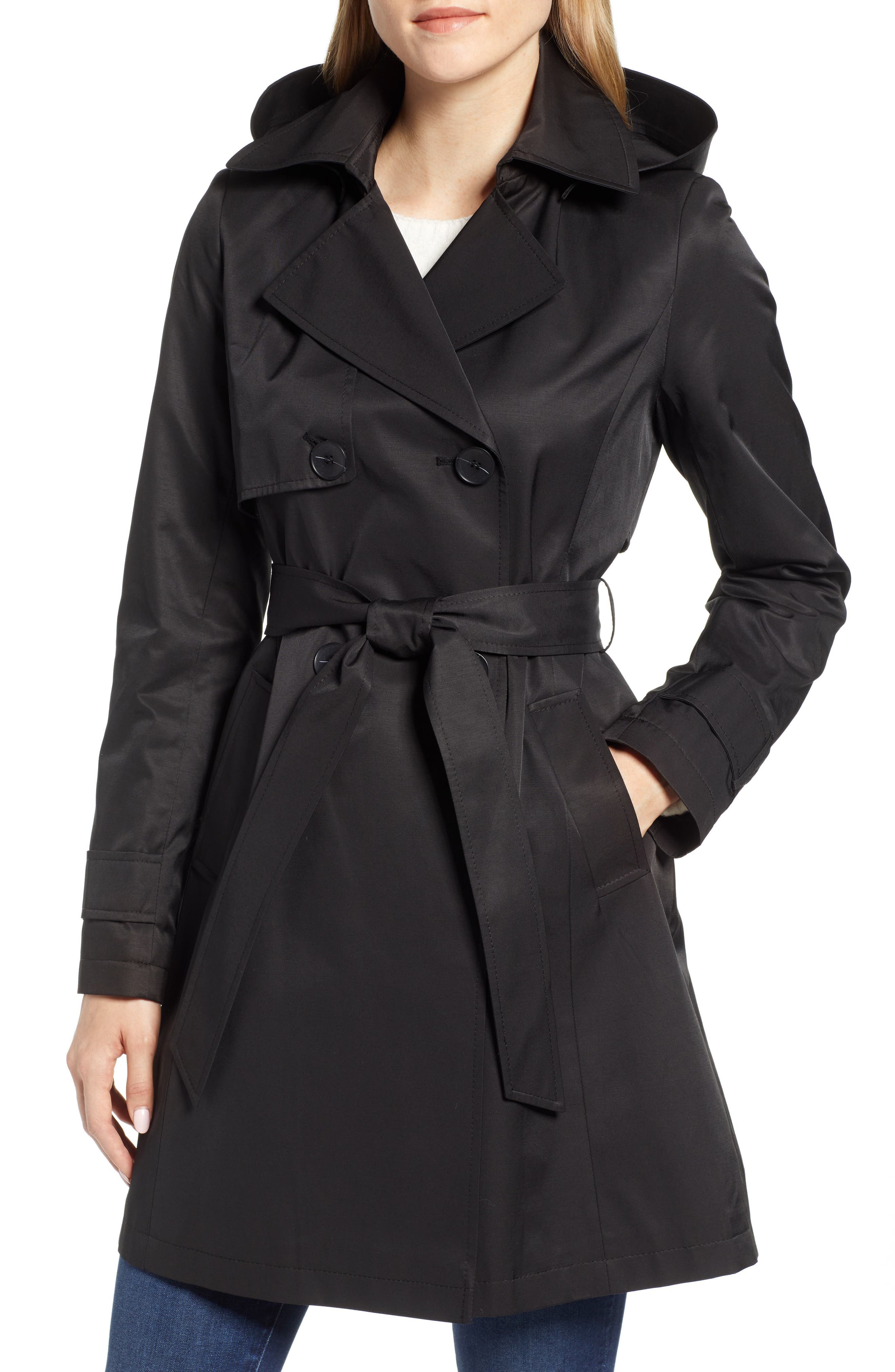 Halogen® Hooded Trench Coat Nordstrom