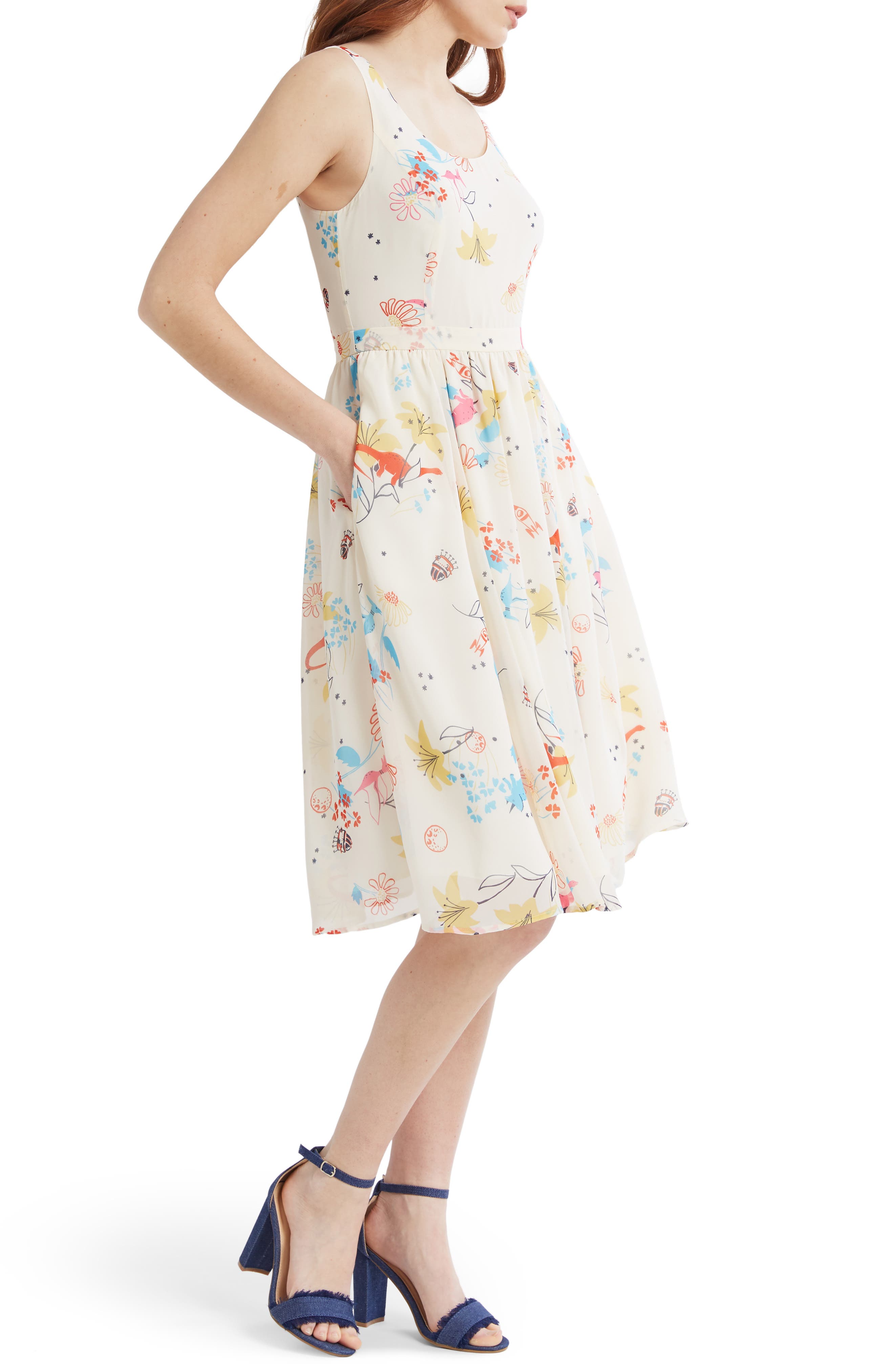 Plus Size Modcloth Free Feeling A-Line Dress, Size - Ivory