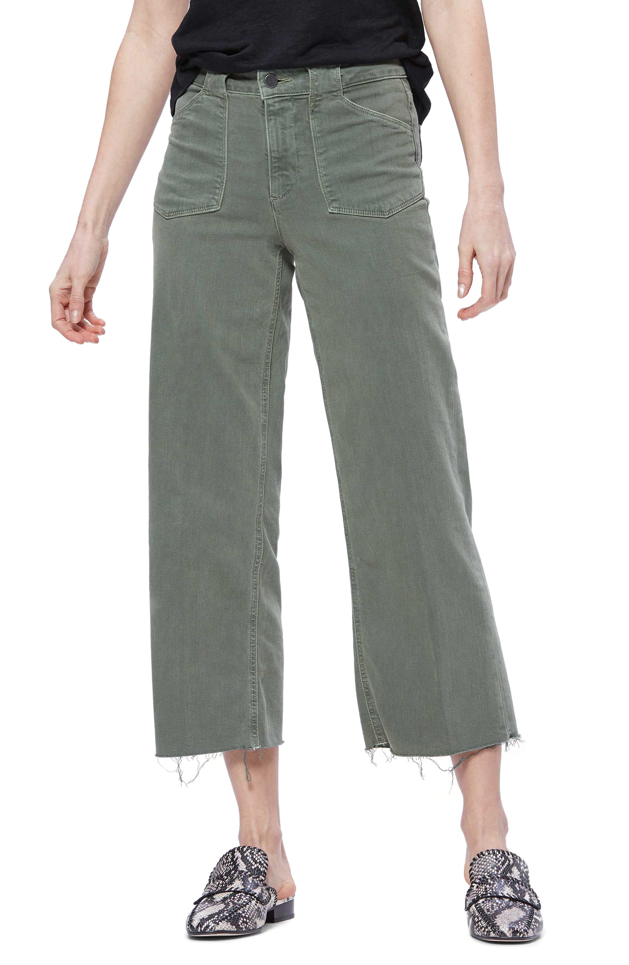 Women's Paige Nellie Utility Detail Raw Hem Jeans Women's Paige Nellie Utility Detail Raw Hem Jeans