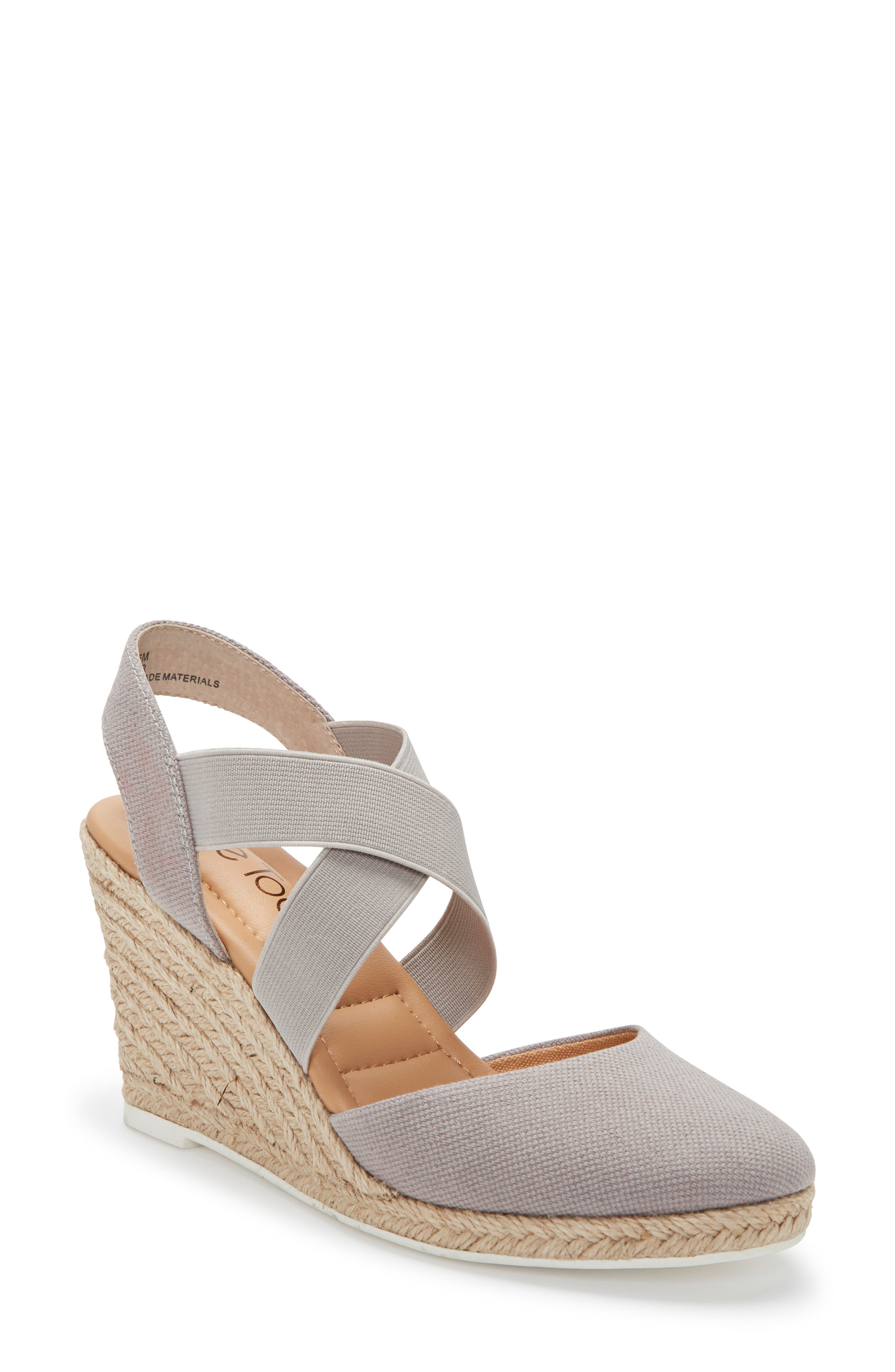 Me Too Brinley Espadrille Wedge, Grey