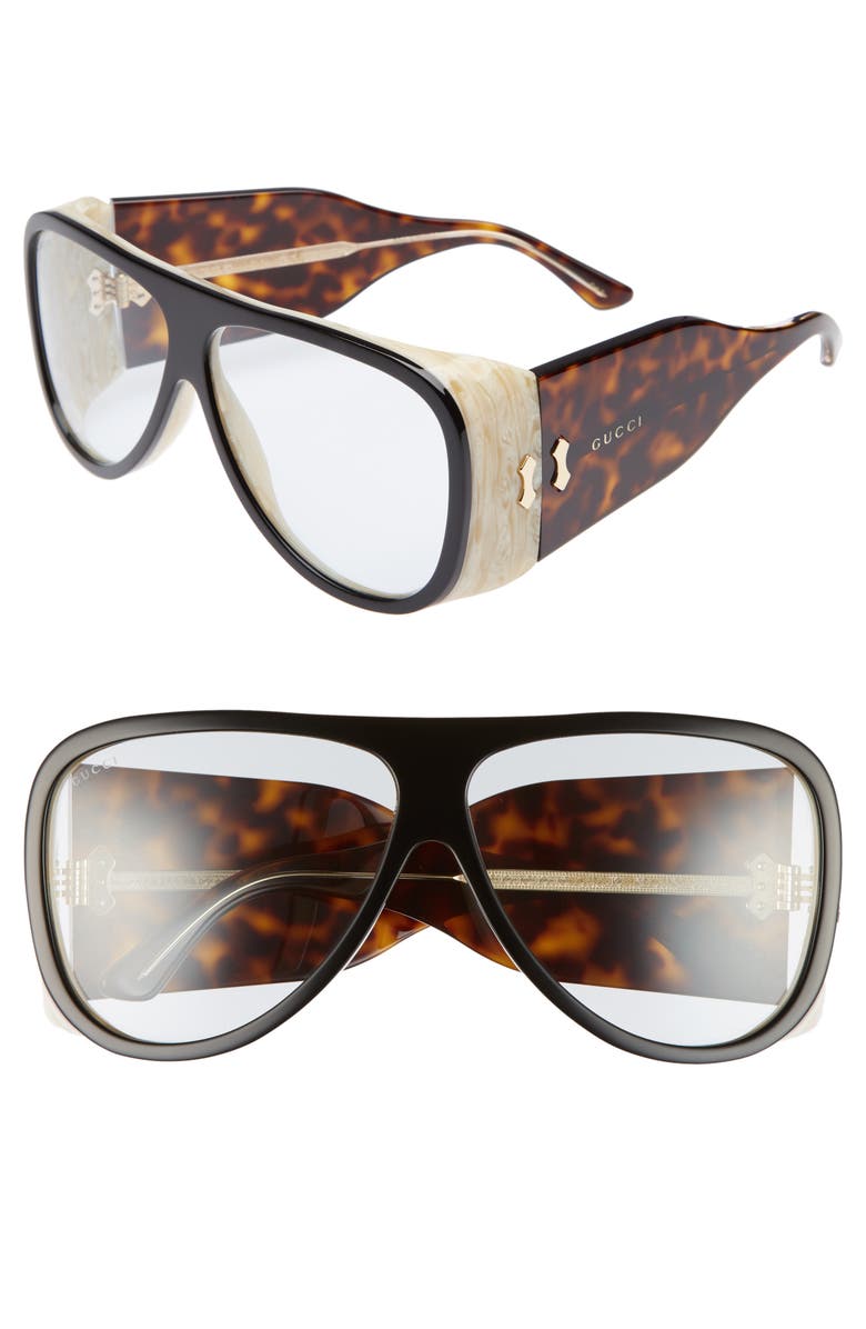 Gucci 63mm Oversize Aviator Sunglasses | Nordstrom