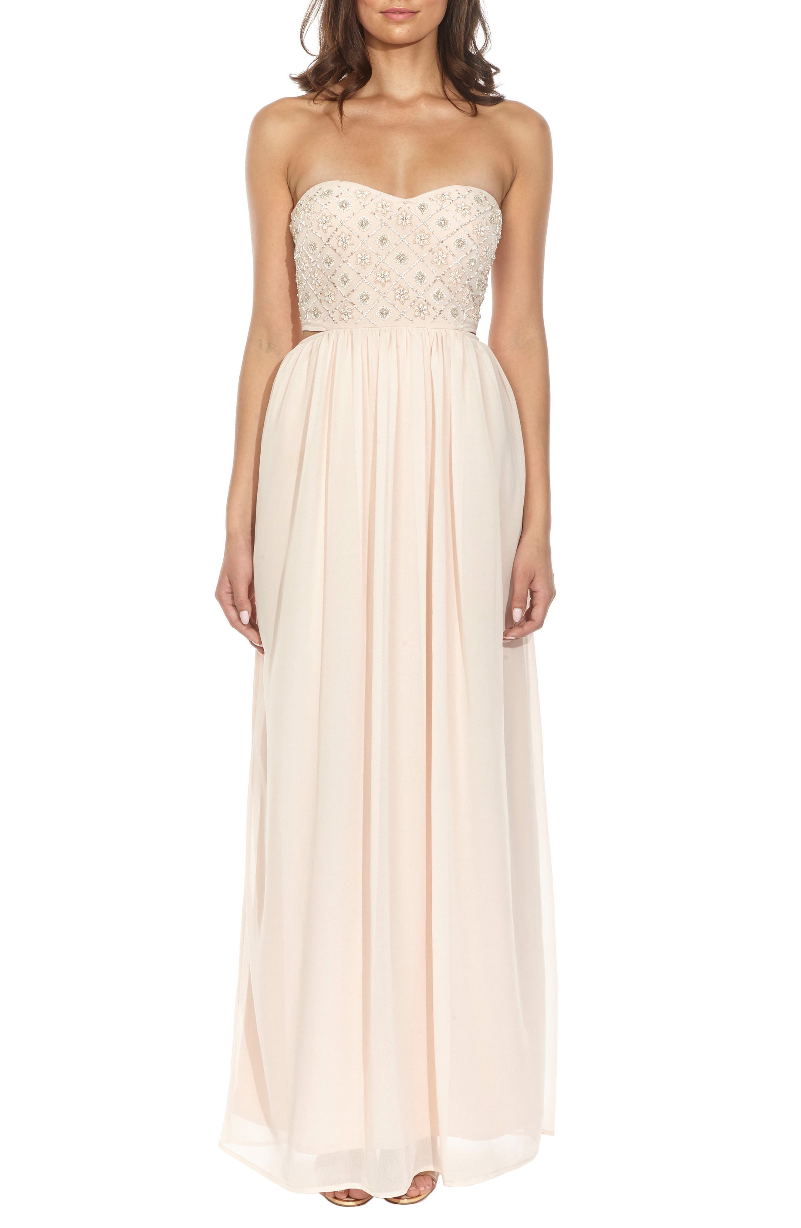 Lace & Beads Beaded Bodice Gown