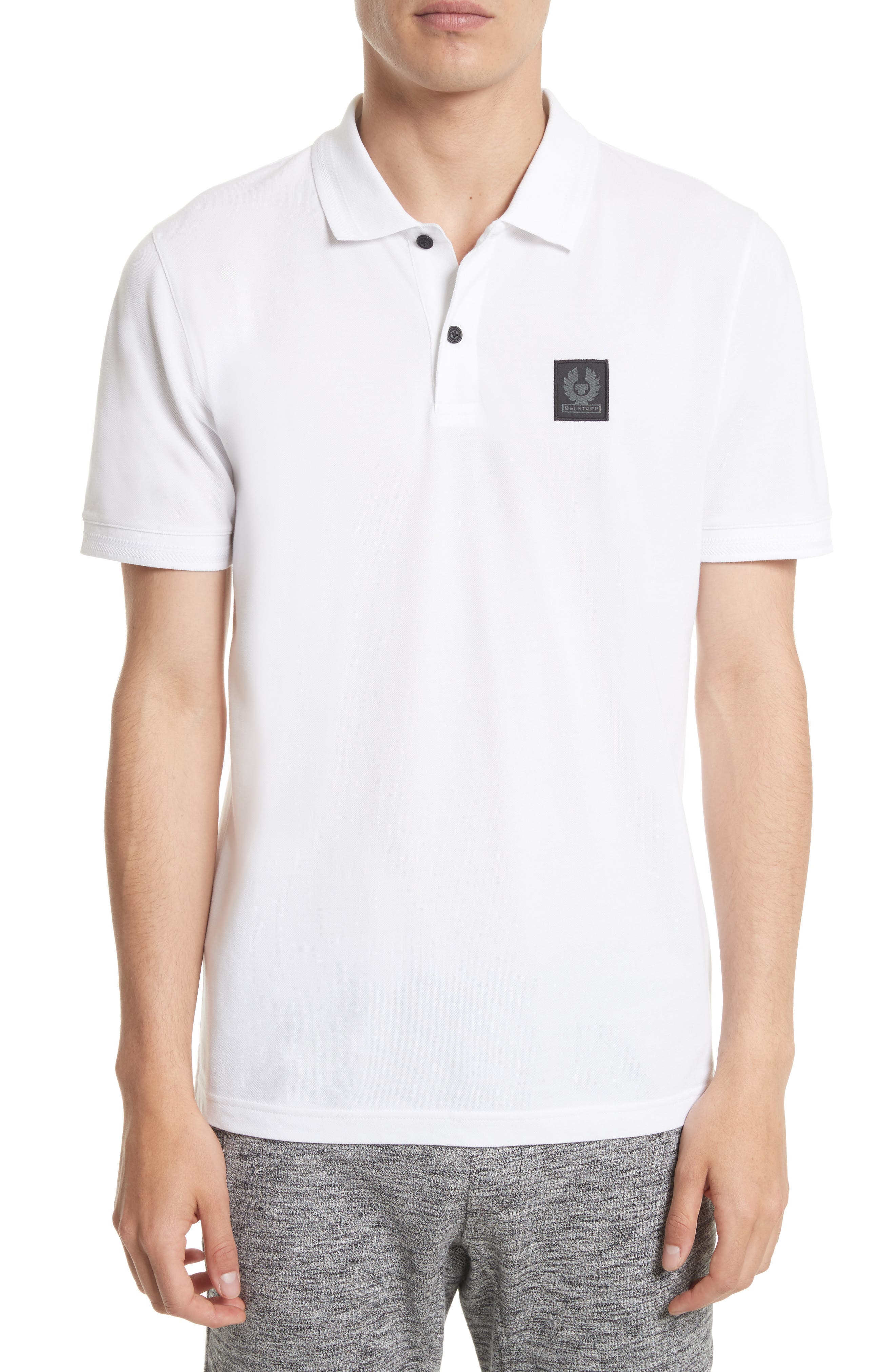 Belstaff Stannett Pique Polo, White